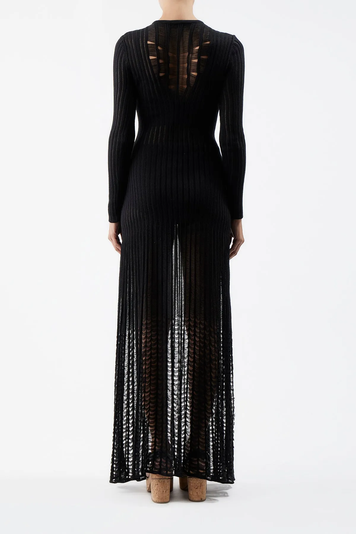 Maia Knit Dress in Black Shappe Silk KnotFree Tailoring