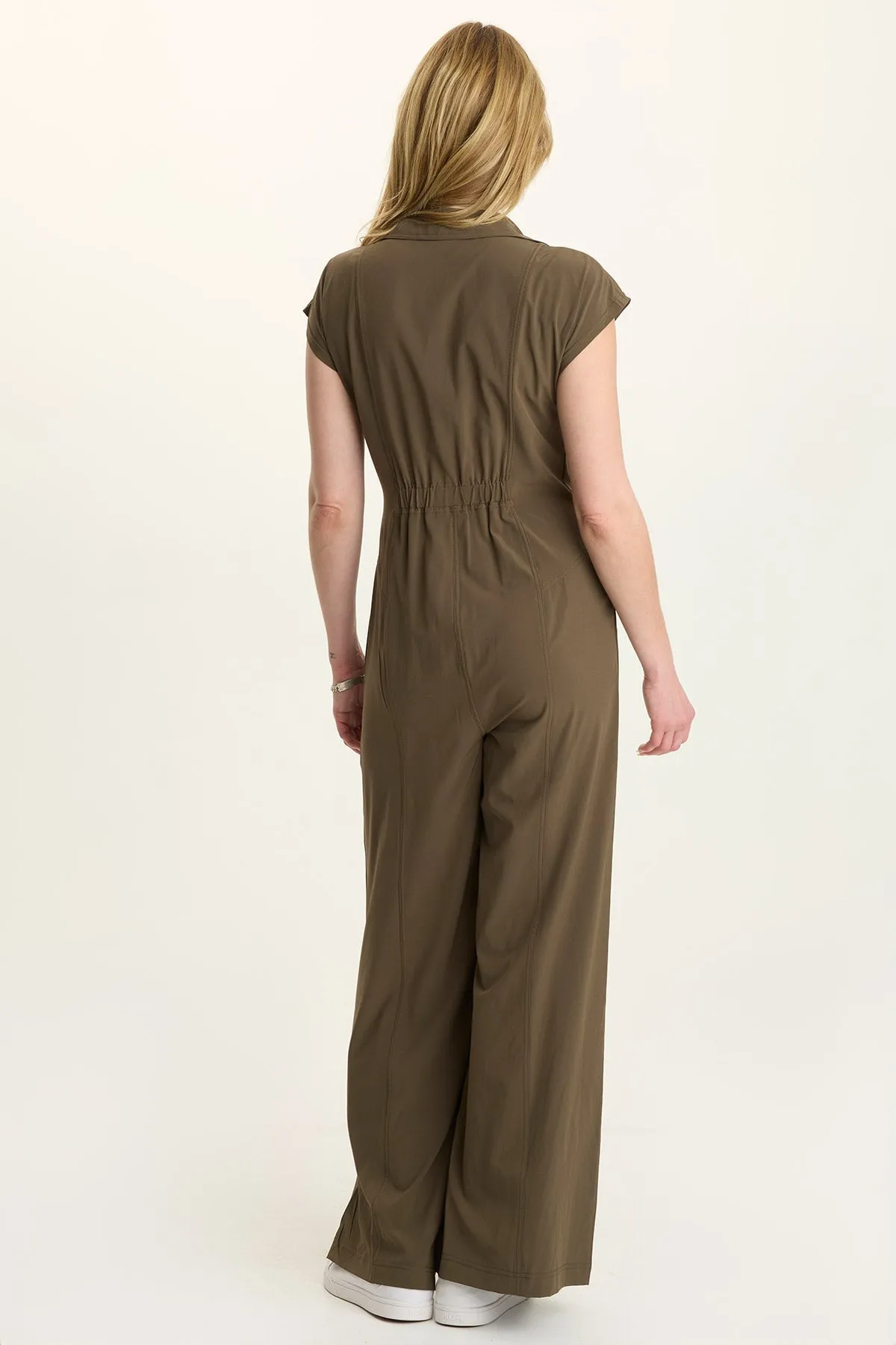 Easy Go Collapsible Hood Alpha Active Stretch Jumpsuit