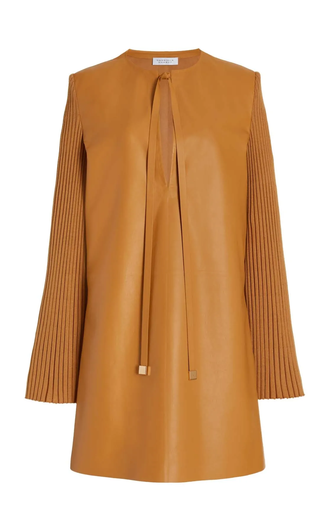 Farm Glow Beko Dress in Cashew Nappa Leather