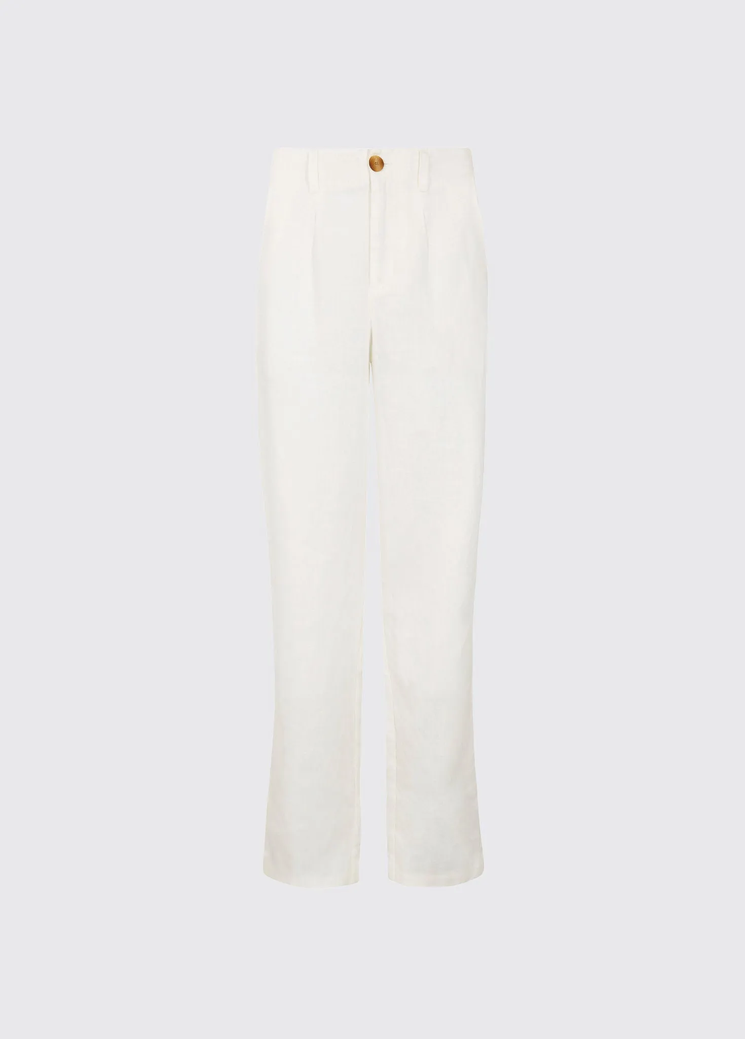 Kelby Women??s linen trousers - White Silent Mood