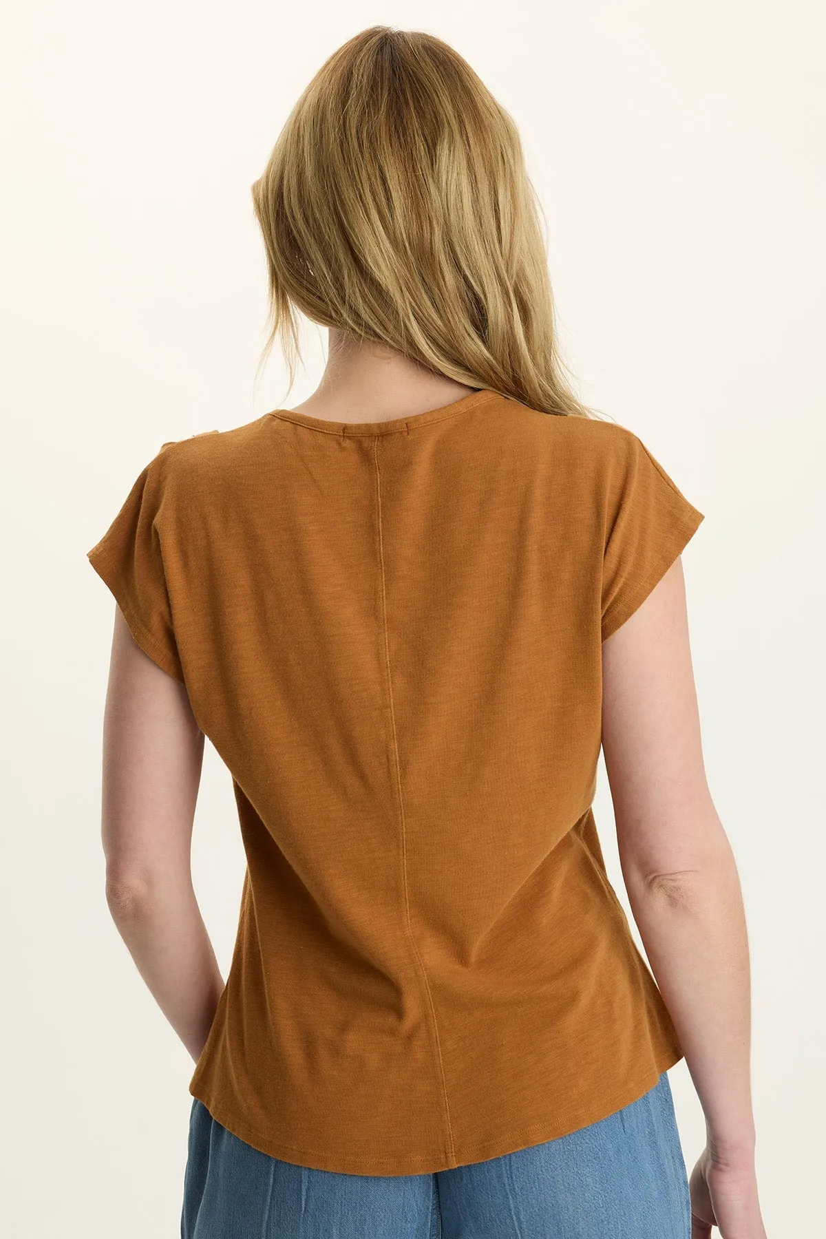 CompactPackaging Arwen Soft Jersey Mock Neck Tee