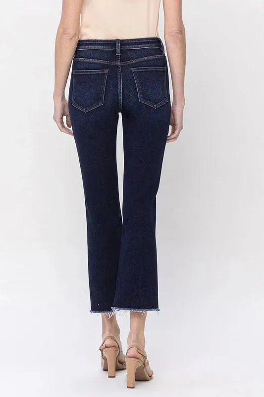 OdorControl Treatment Vervet By Flying Monkey High Rise Raw Step Hem Crop Flare