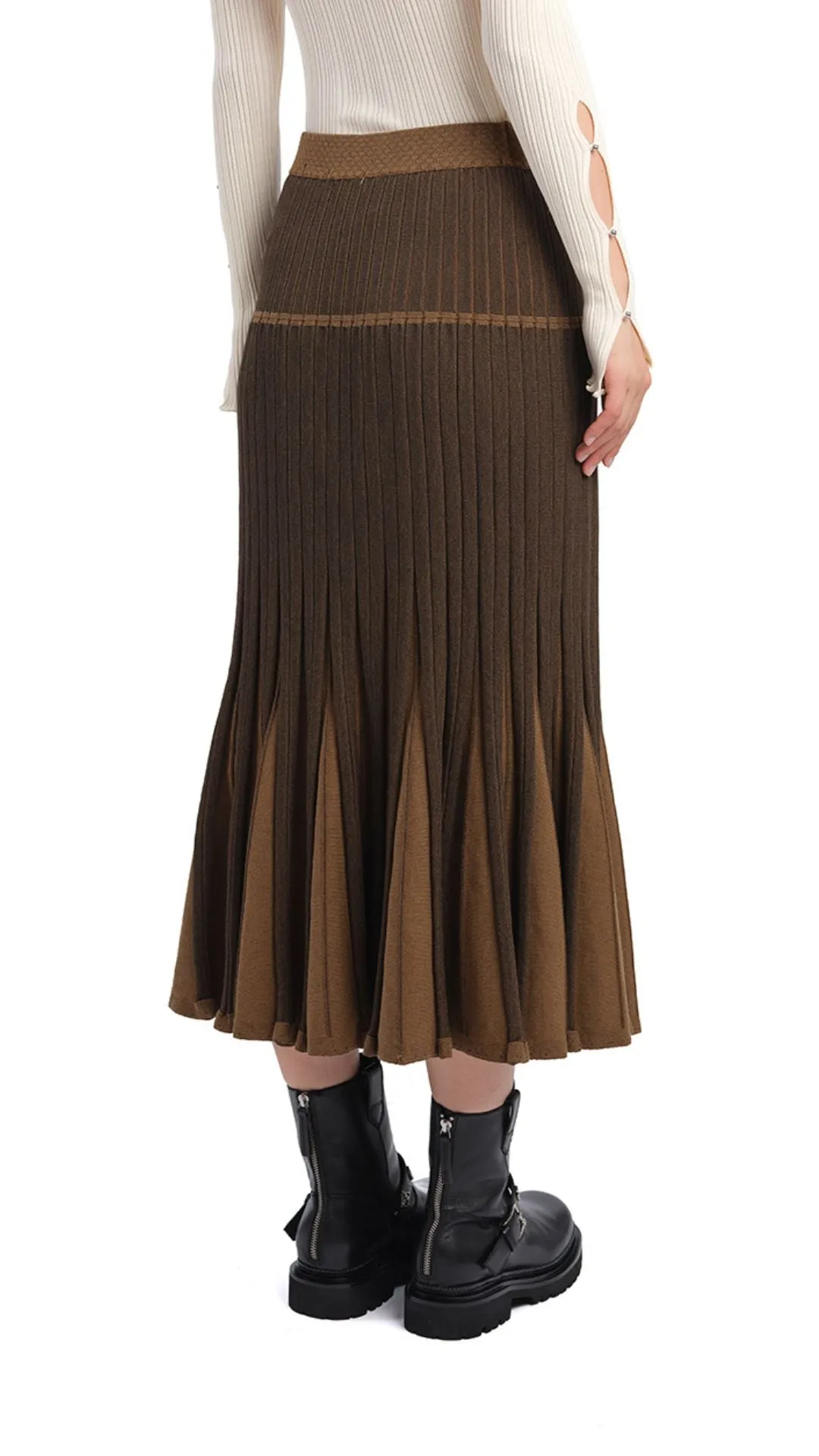 Outfit Moodset Knitted Flare Skirt
