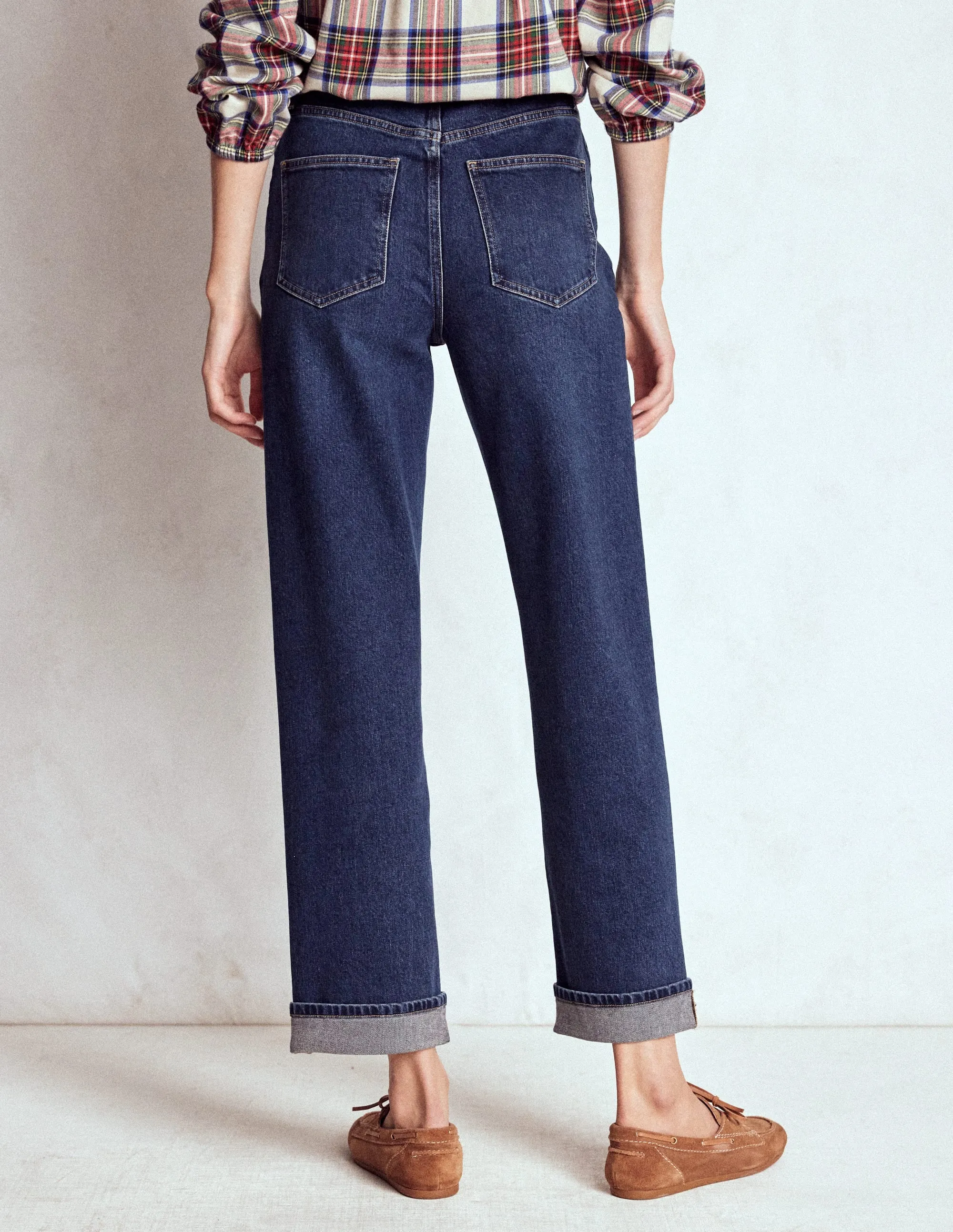 Party Look Classic Wear Mid Rise Stretch Jeans-Dark Vintage