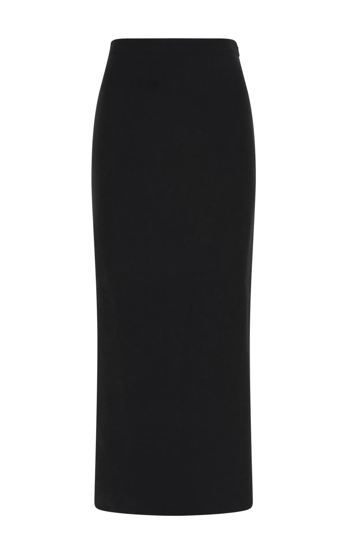 Icon Fit Circe Knit Maxi Skirt in Black Merino Wool Cashmere