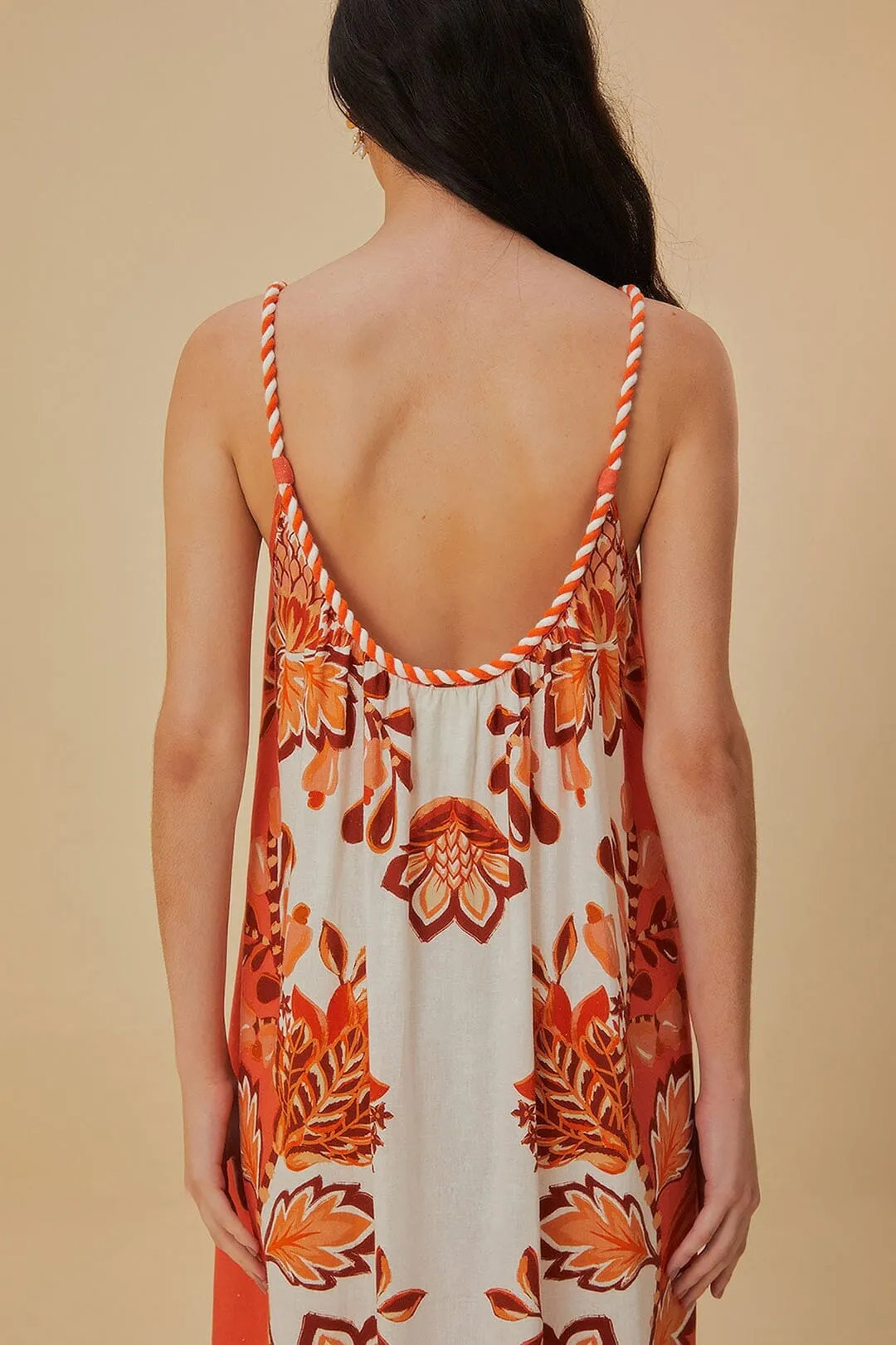 Metal Glow Aura Cream Lenzing? Ecovero? Euroflax? Maxi Dress