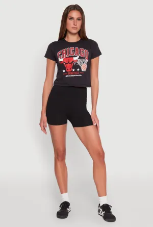 NBA Chicago Bulls Crop Top Travel Outfit Active Essentials