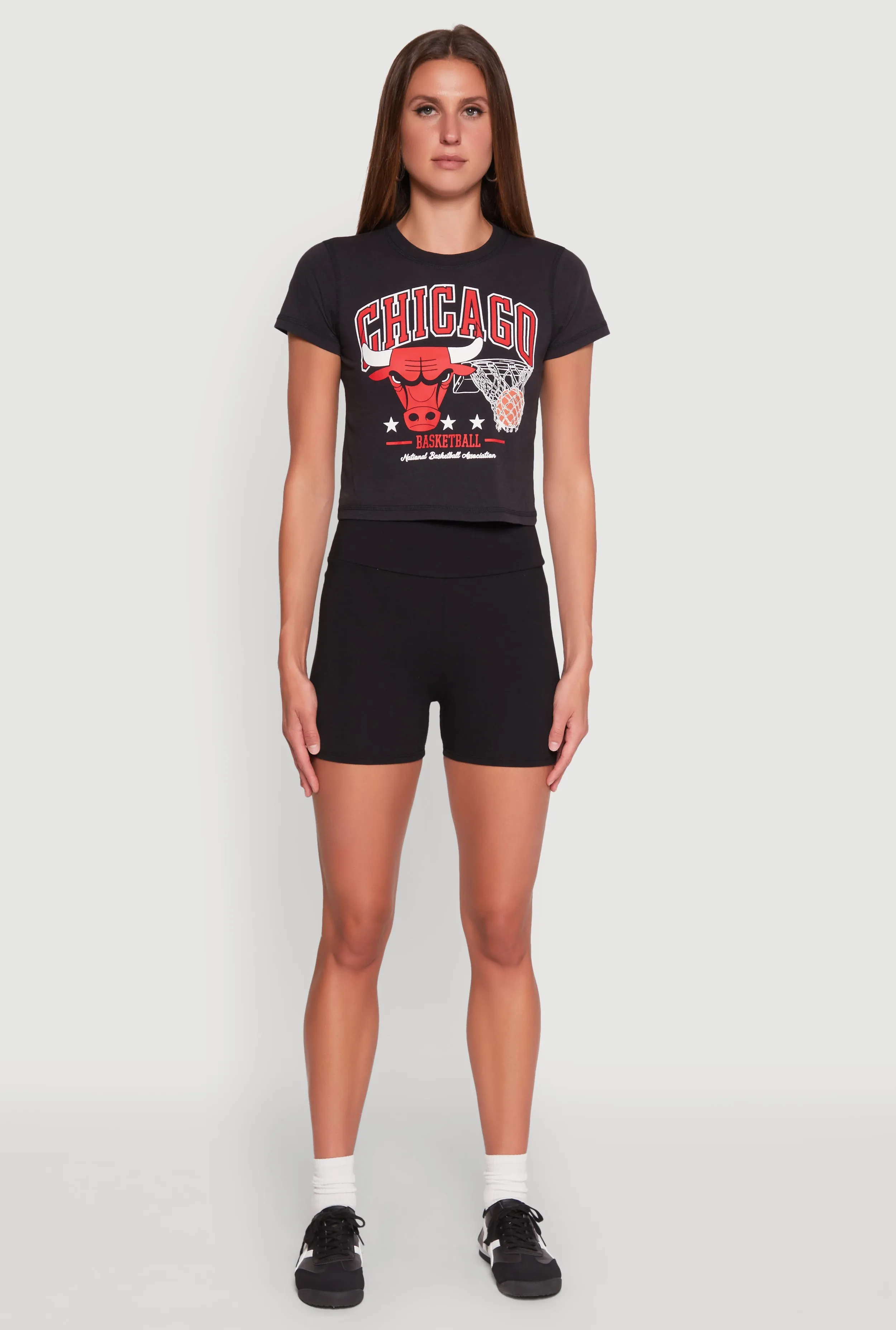 Seamless construction Prom NBA Chicago Bulls Crop Top