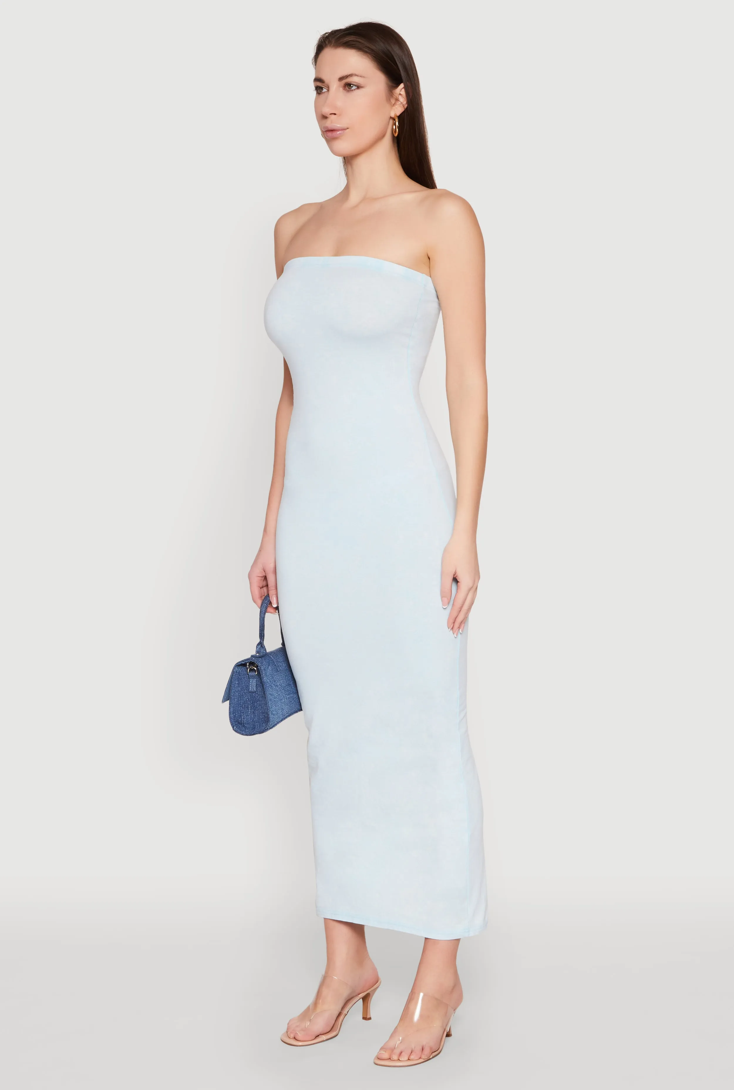 Boardwalk Mood Daisy Mineral Wash Maxi Tube Dress