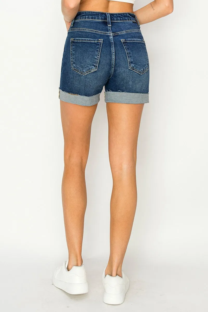 Risen High Rise Cuffed Shorts Vision Fit