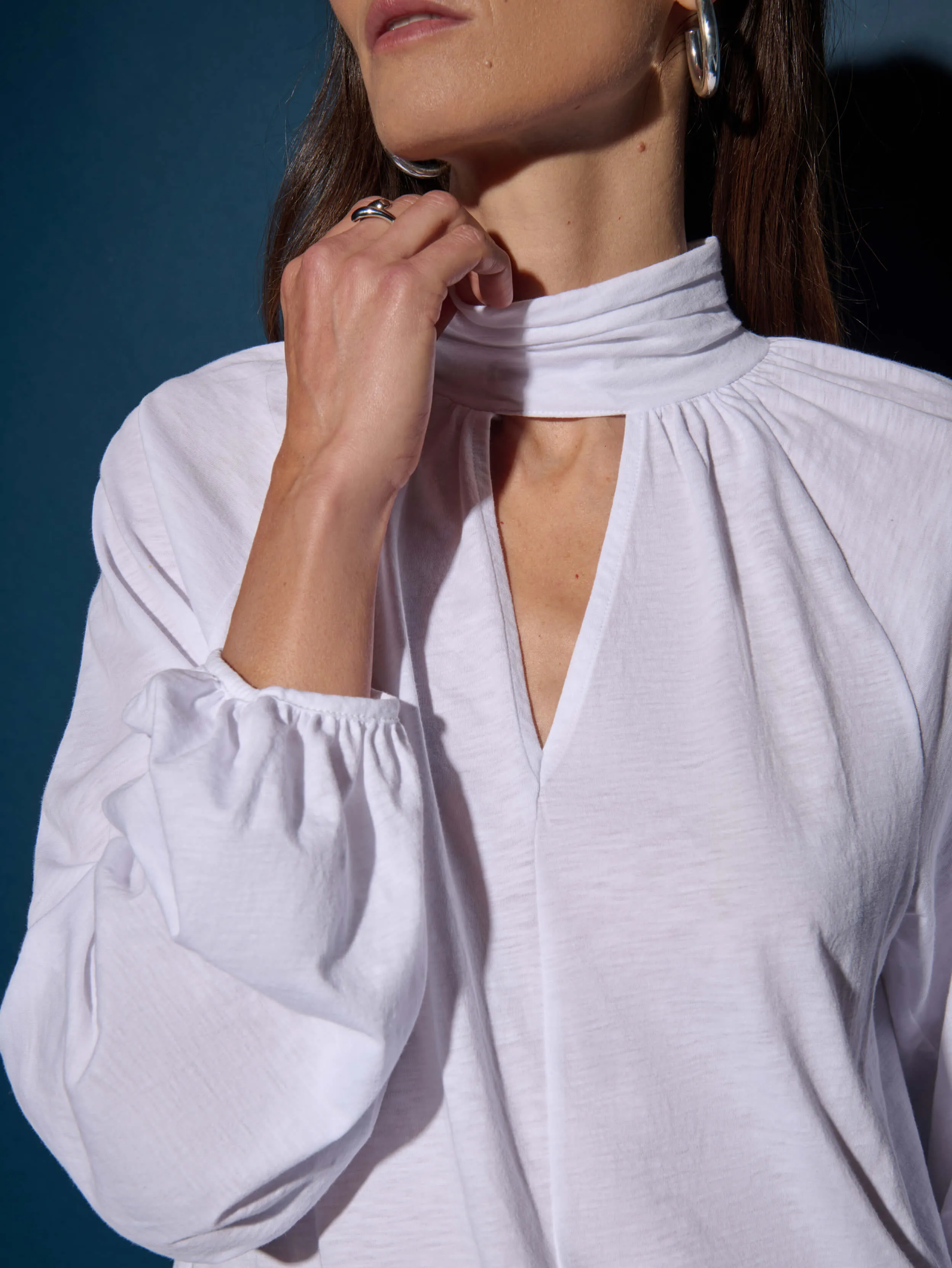 Elastic cuffs Boss Vibe Rosalie Blouse