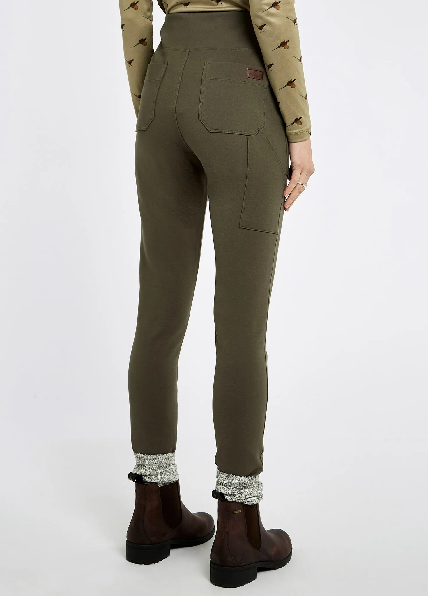 Busy Glow Pepperwort Women's water repellent leggings - Olive