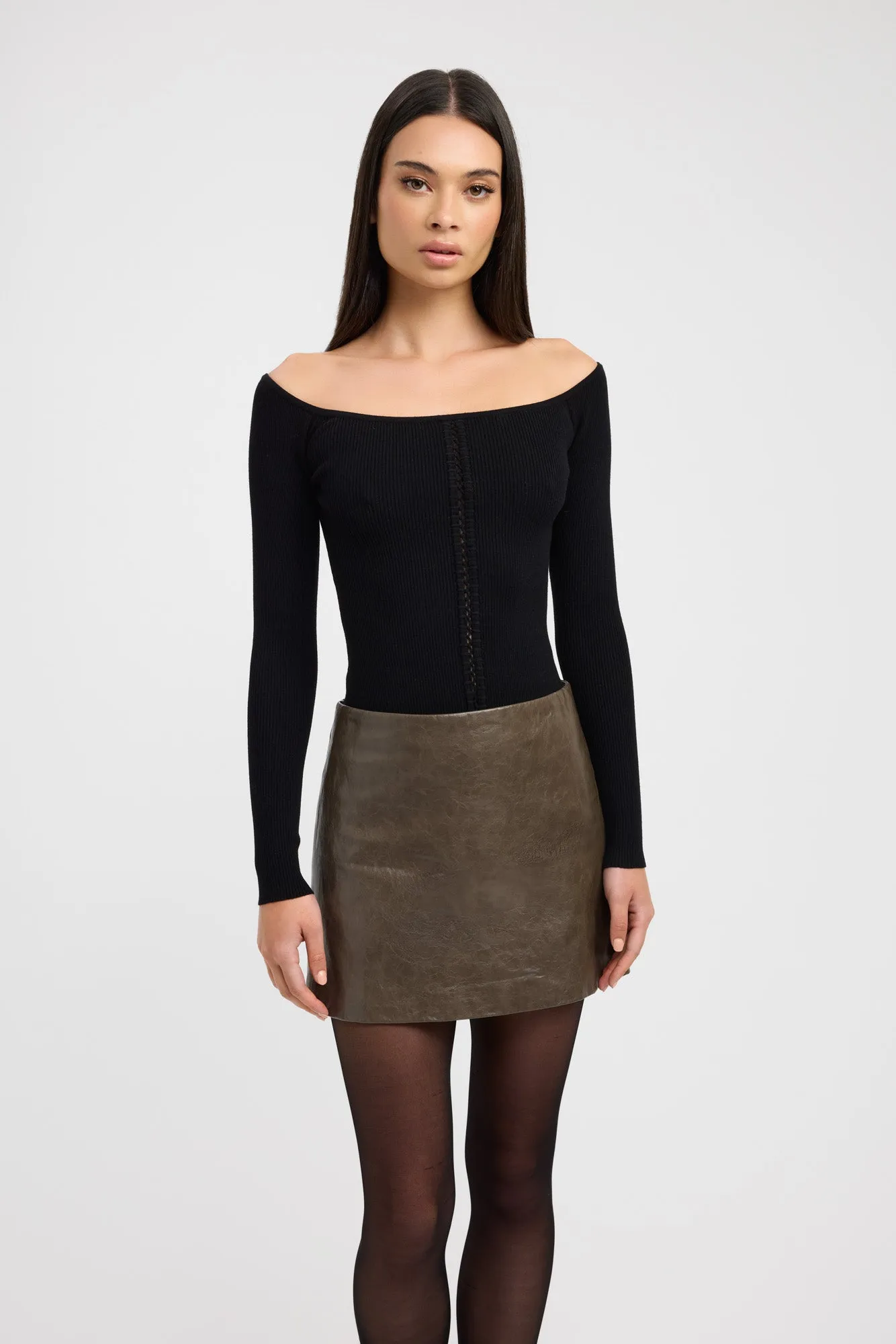 A line Andes Low Rise Mini Skirt