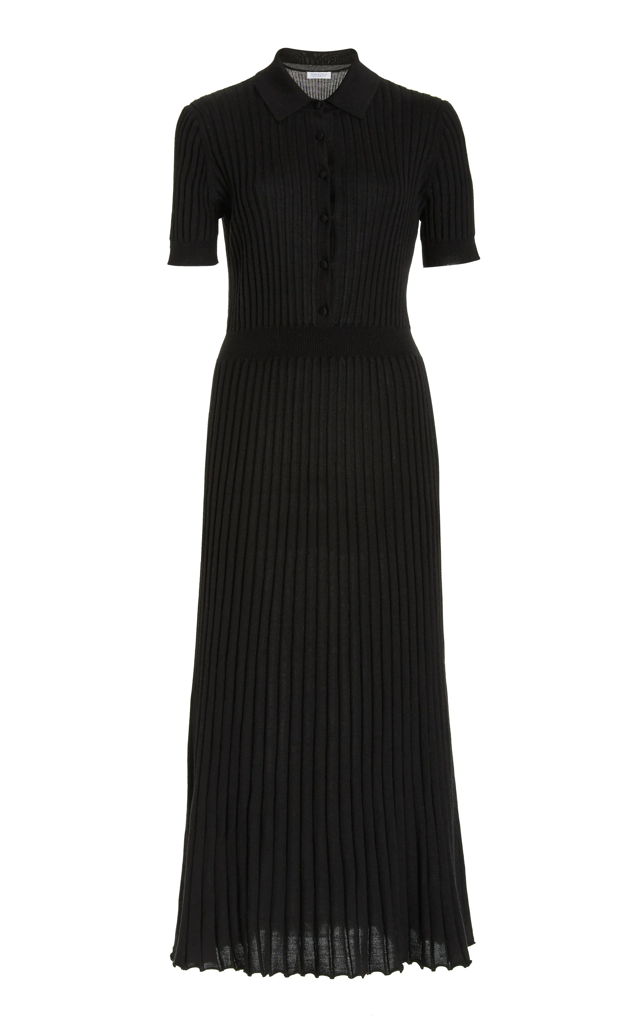 Amor Knit Midi Dress in Black Cashmere Silk Mom Soft LowMaintenance Material