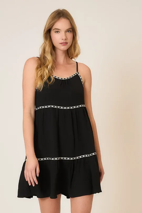 Easy Cool Enjoy The Ride Black Sun Dress