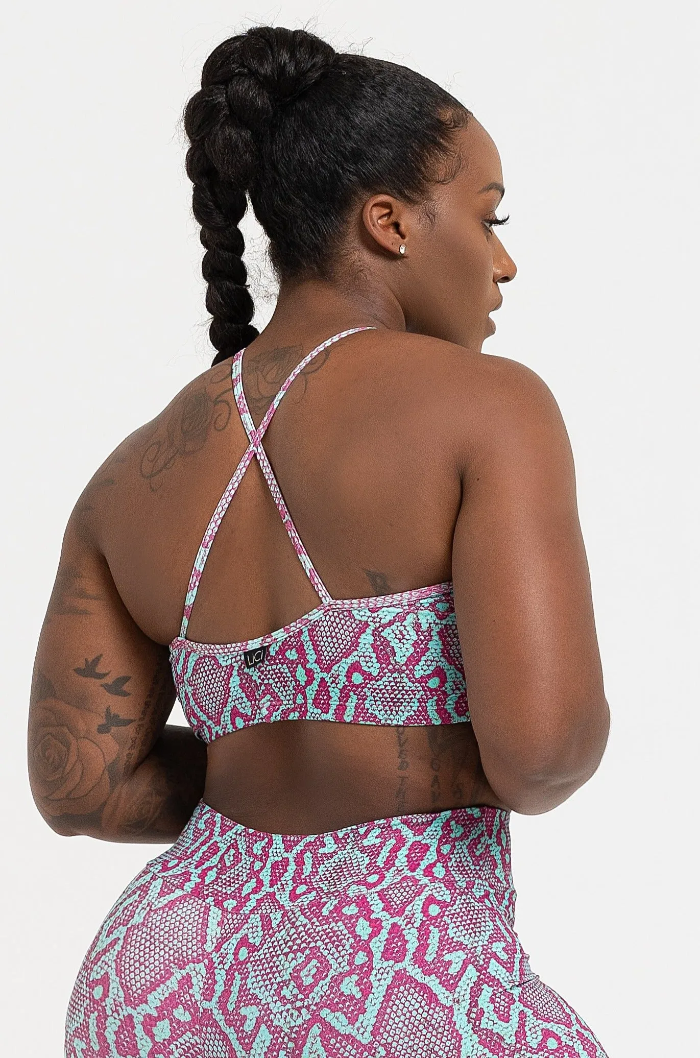 TaglessLabel Viper Criss Cross Crop Top