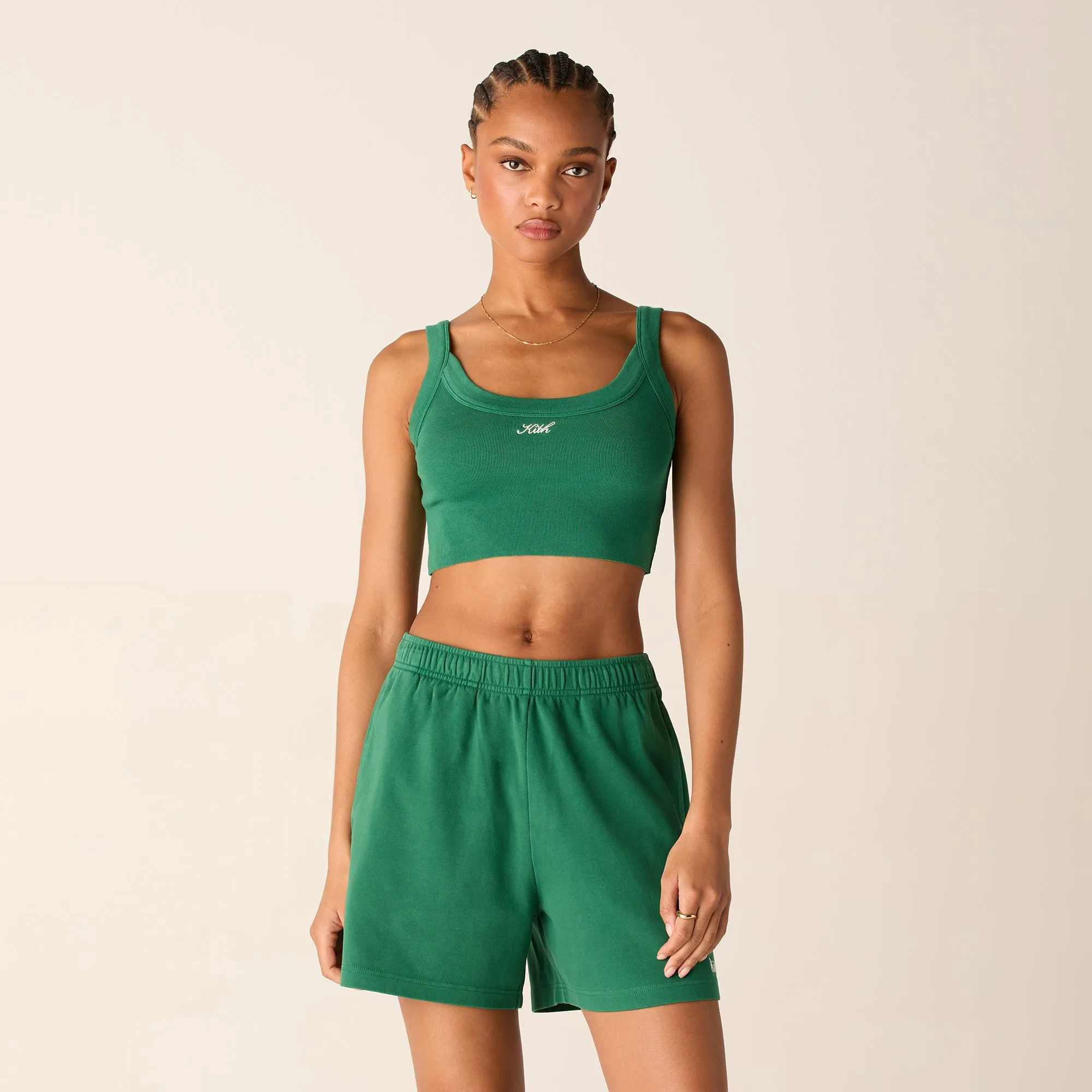square shape Kith Women Terra Tank - Newt