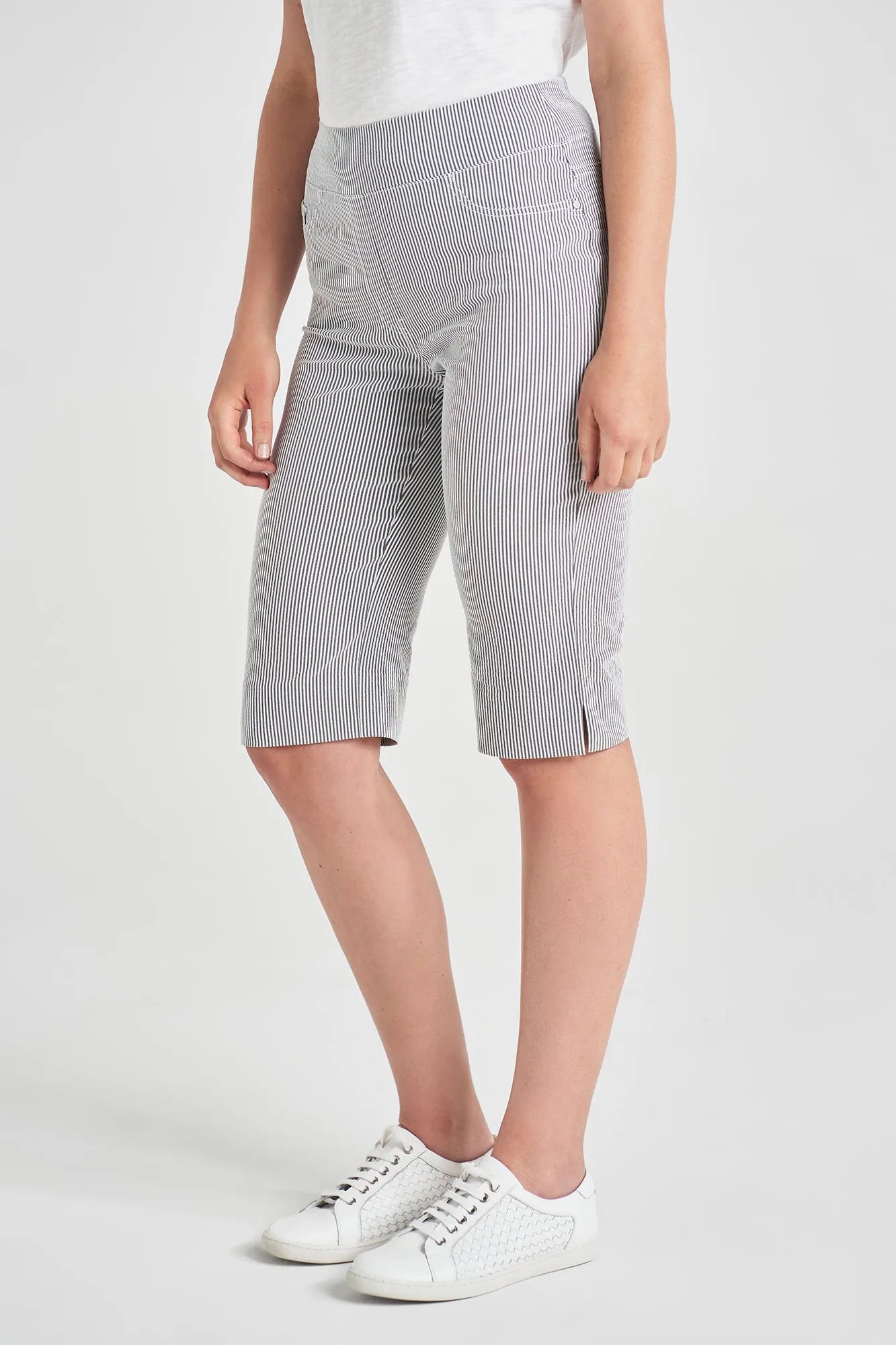 Tennis shorts Bengajean? Short Seersucker - Black Stripe