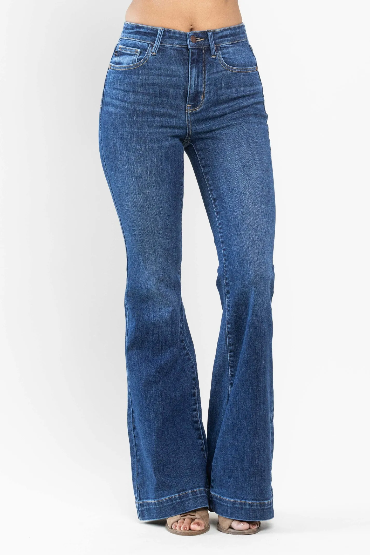 Kind Soul Judy Blue Medium Wash Flare Jean
