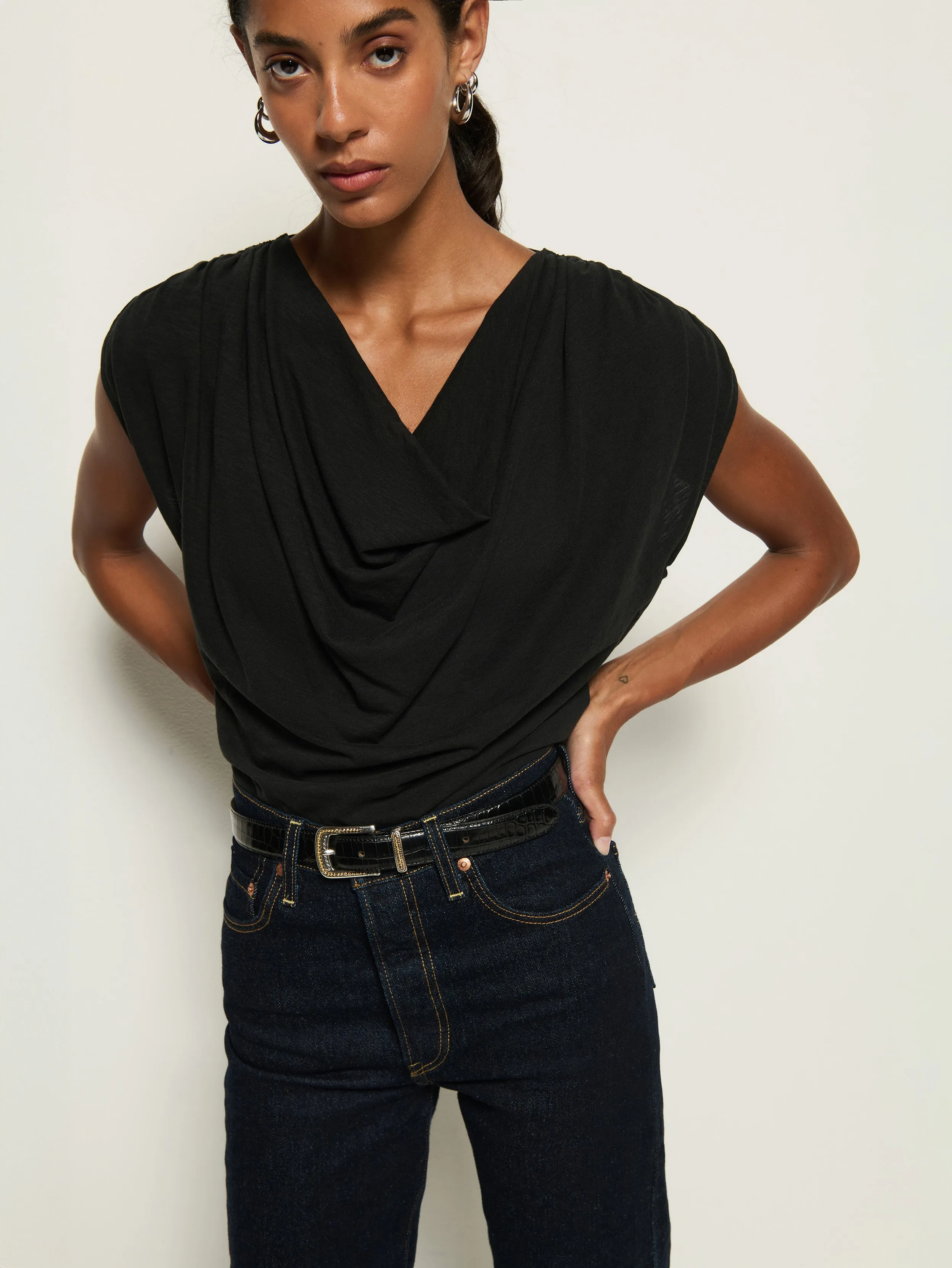 EcoFriendlyMaterial Art Glow Geni Cowl Top