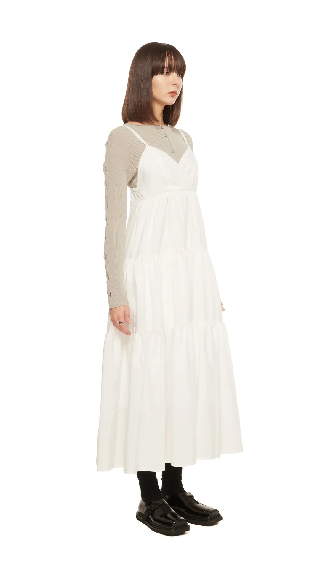Photo Glam Tiered Camisole Dress