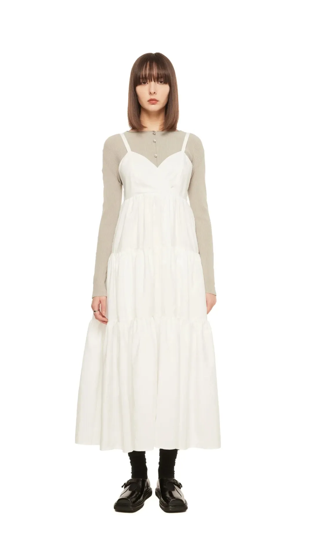 Tiered Camisole Dress Heroine Glow StaticFree Lining