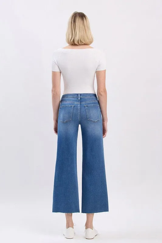 Seamless Design Vervet Comfort Stretch Slim Wide Leg Jean