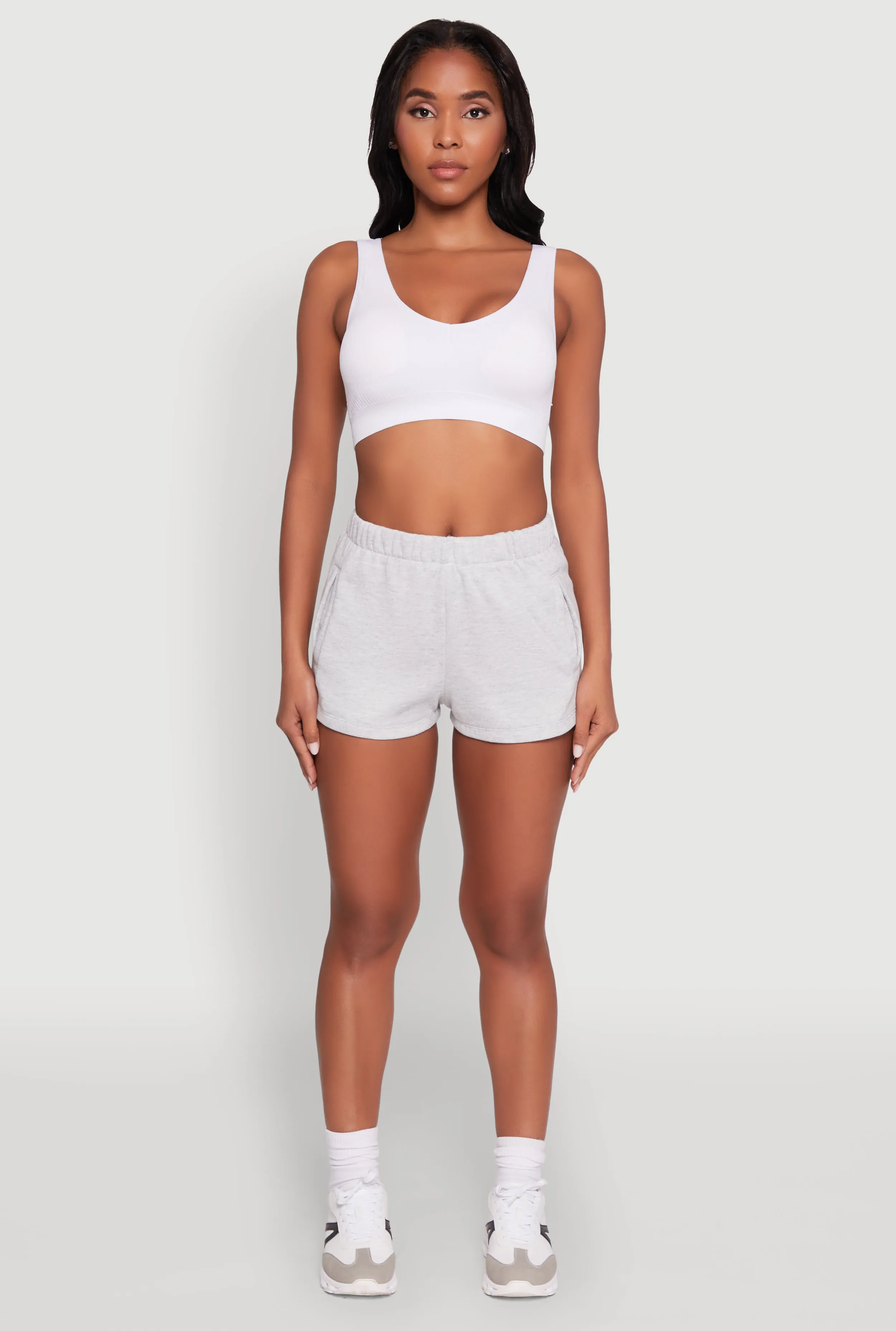 Temperature Regulating Tech Swimwear Activewear Fleece Lined Sweatshorts