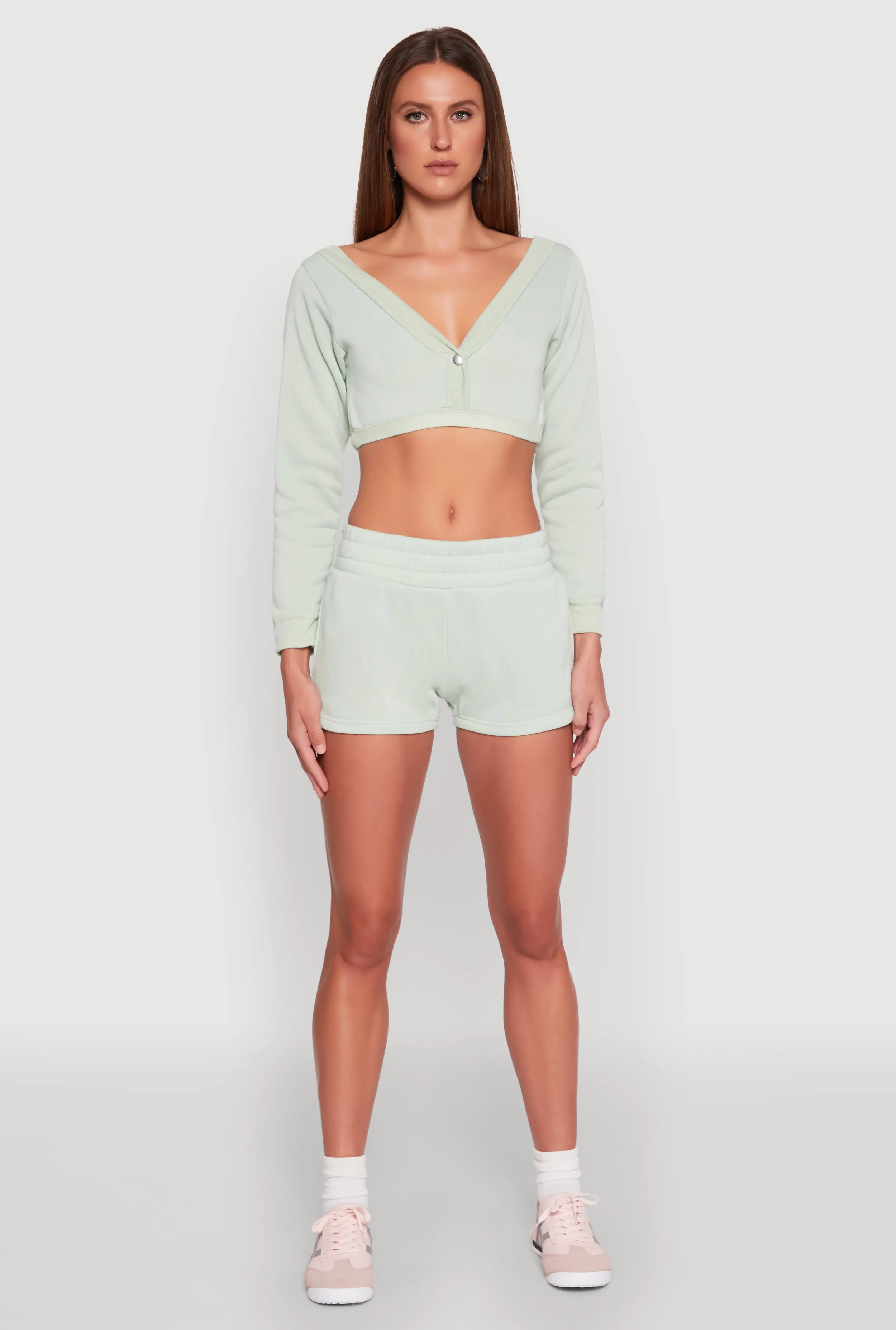 Odor Control Technology beauty industry Fleece Elastic Waist Sweatshorts