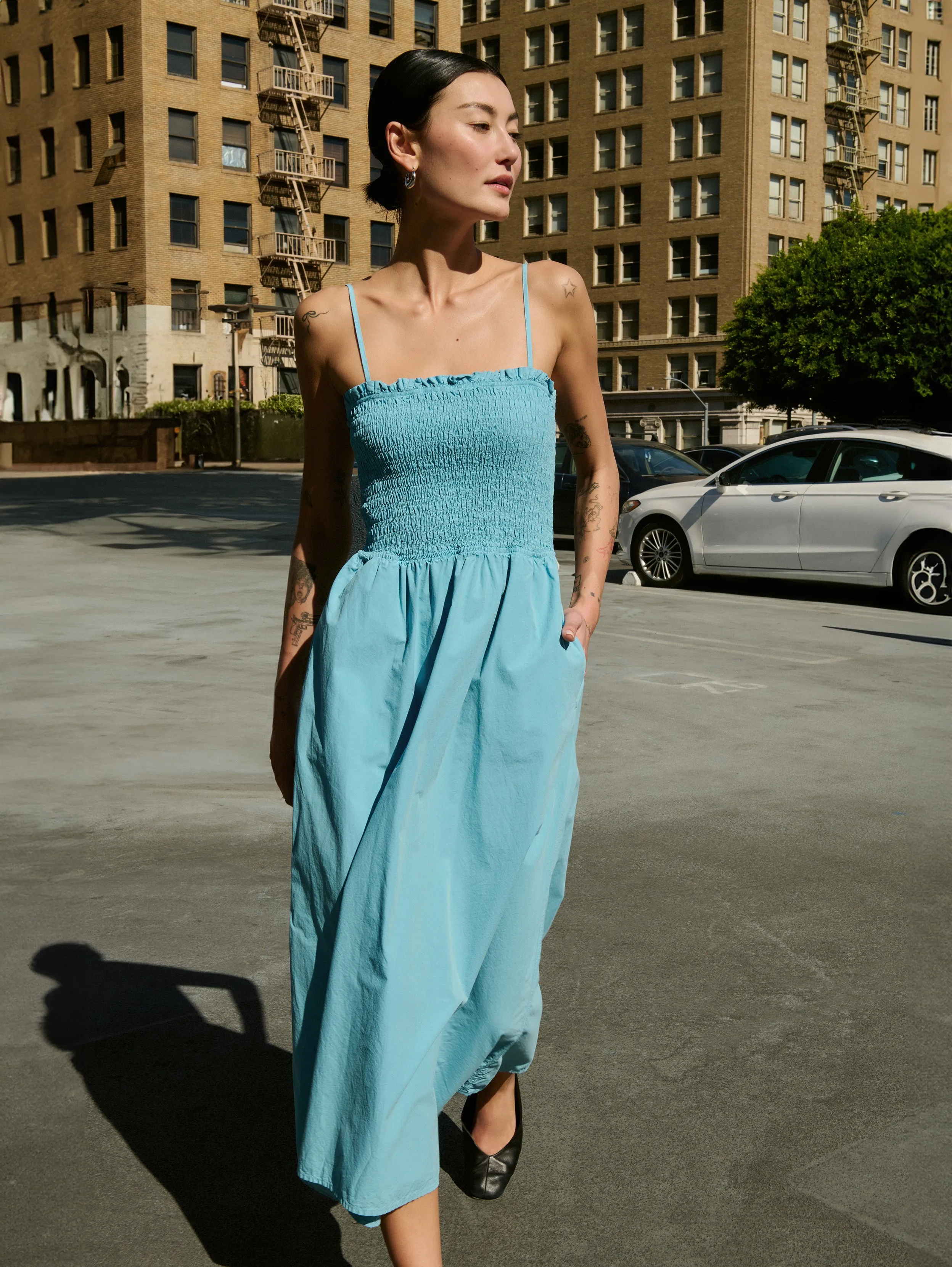 Sibelle Smocked Midi Train Ease