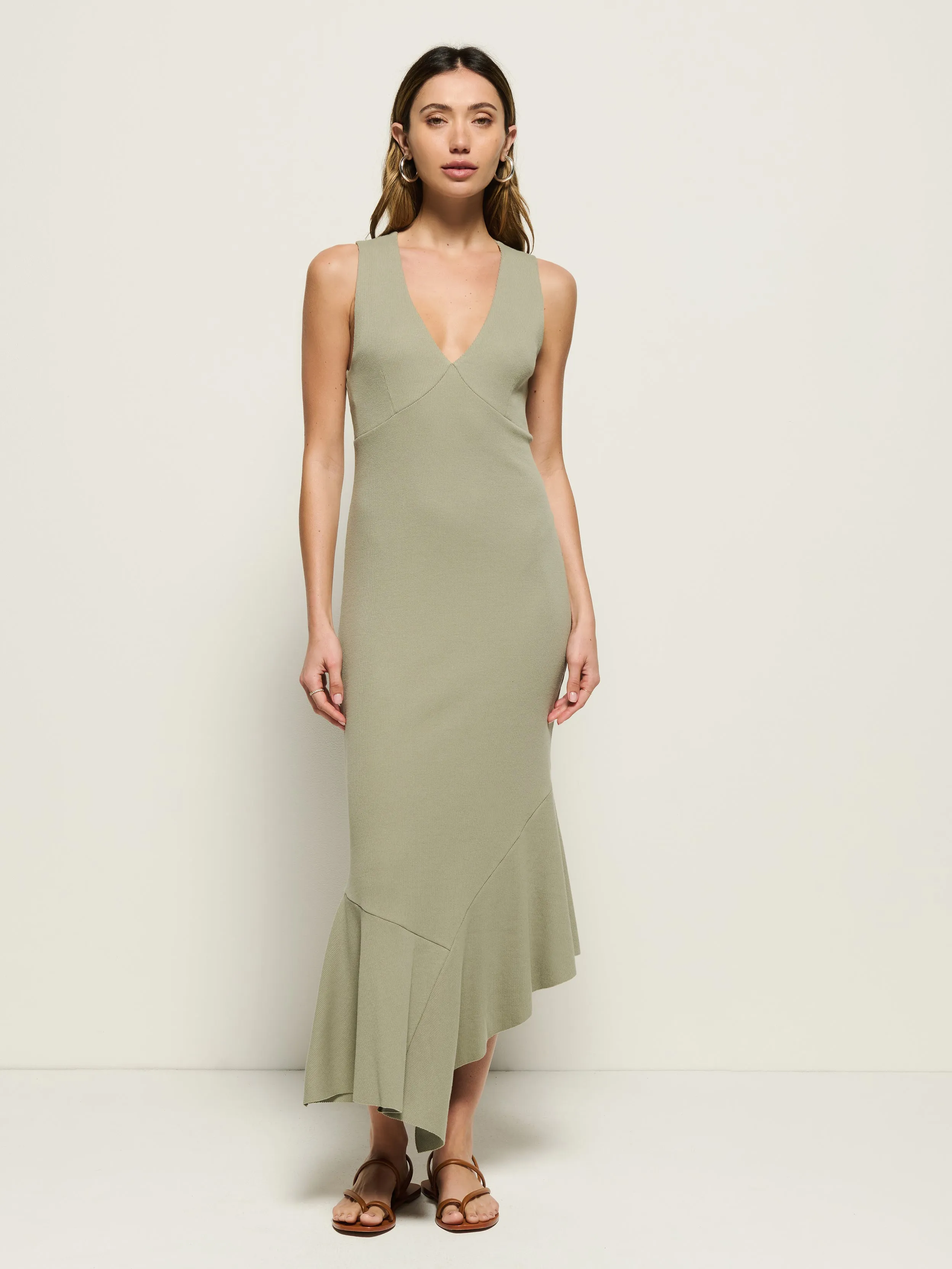 Carmel Midi Dress Luxury Touch Wool Fit