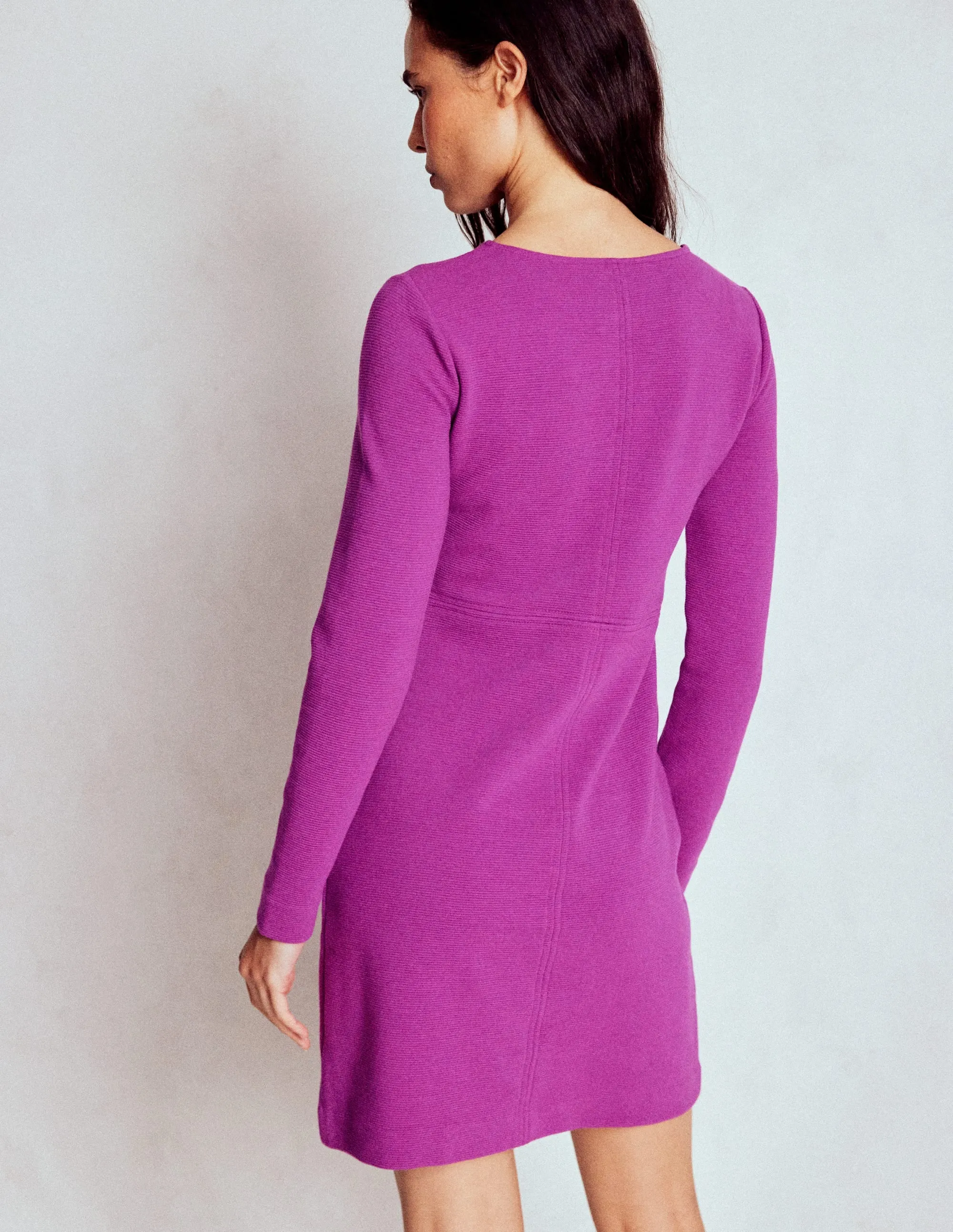 Cornelia Ottoman Dress-Regal Purple Scene Rush Light Edge