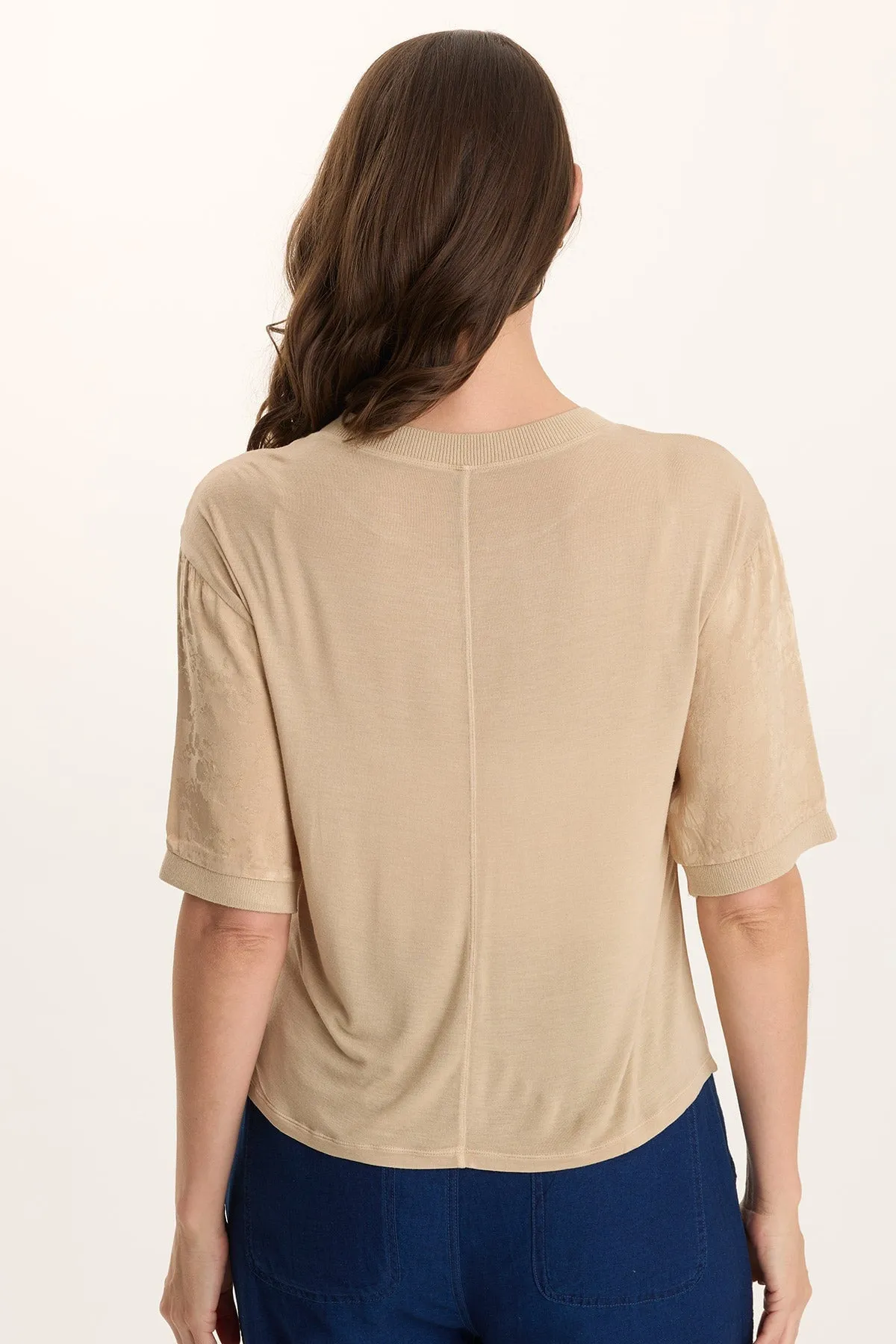 Coastal Chic Chelan Textured Satin Casual Fit Top