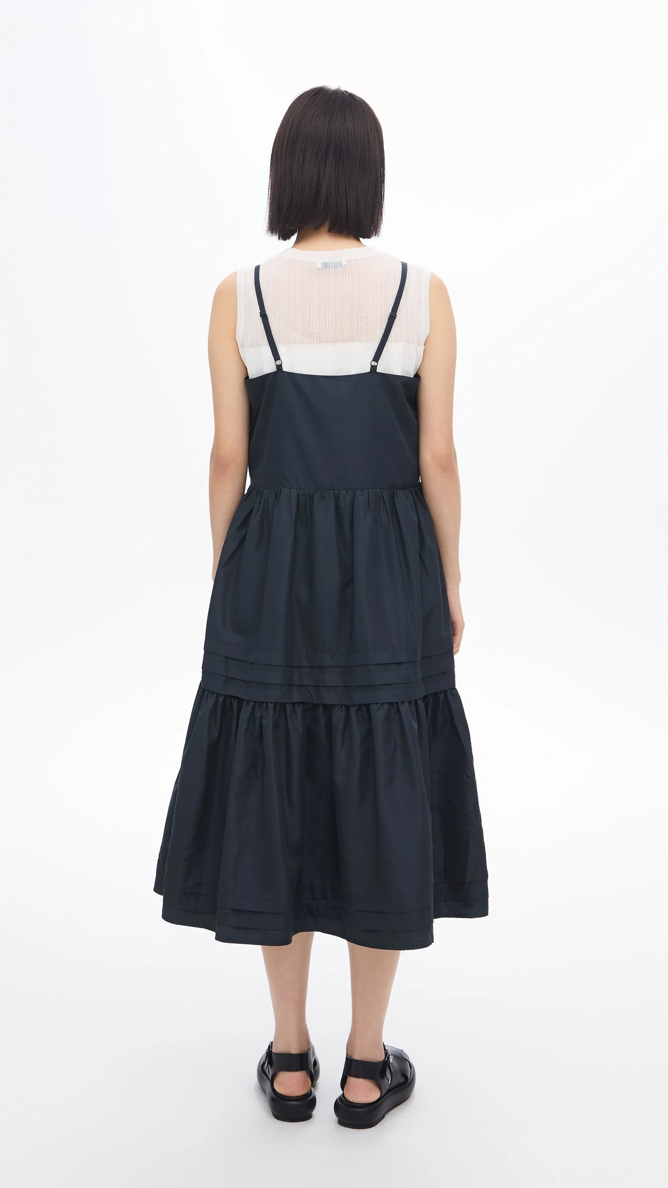 Fantasy Glow Gather Pleaded Dress