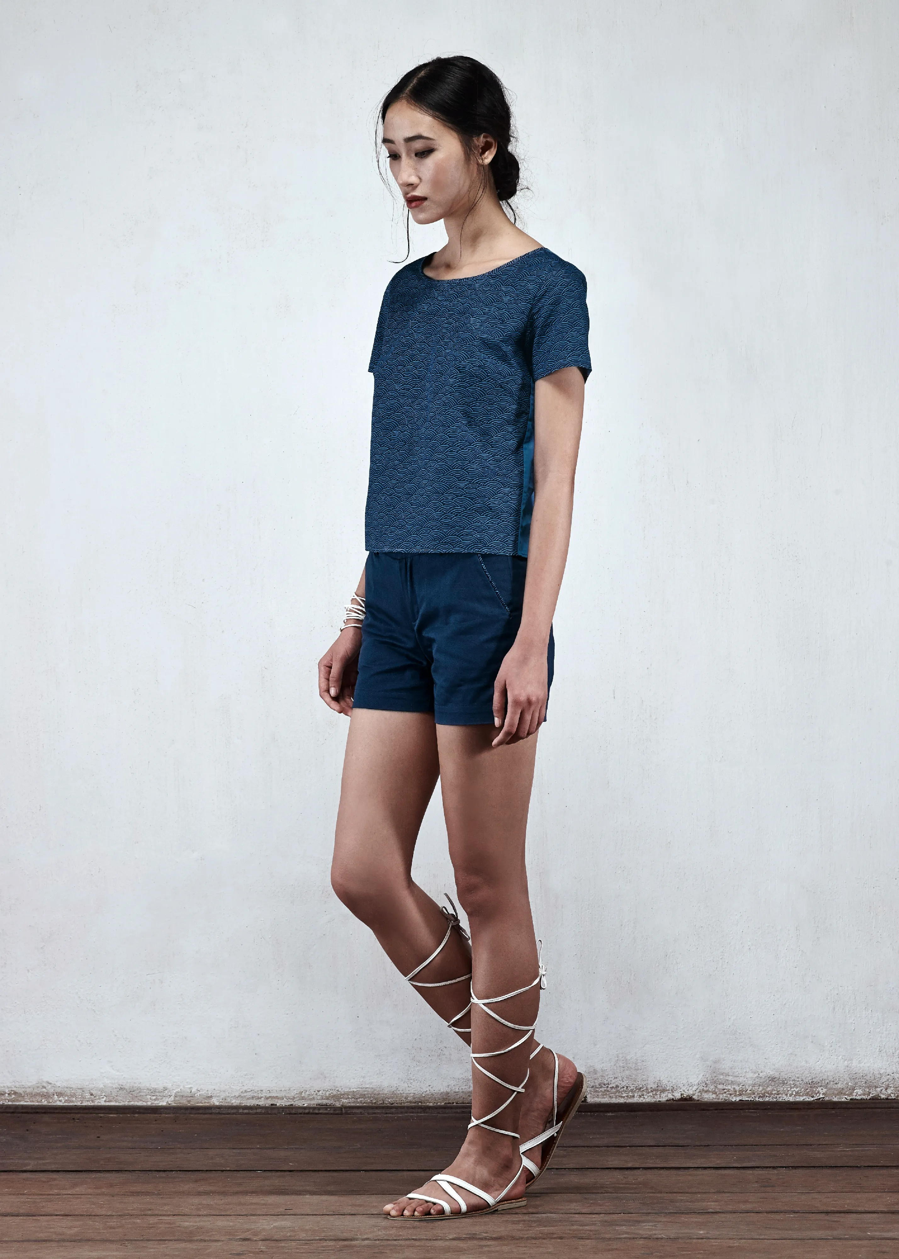 AntiClingFabric Plane Mood THO - DEEP INDIGO