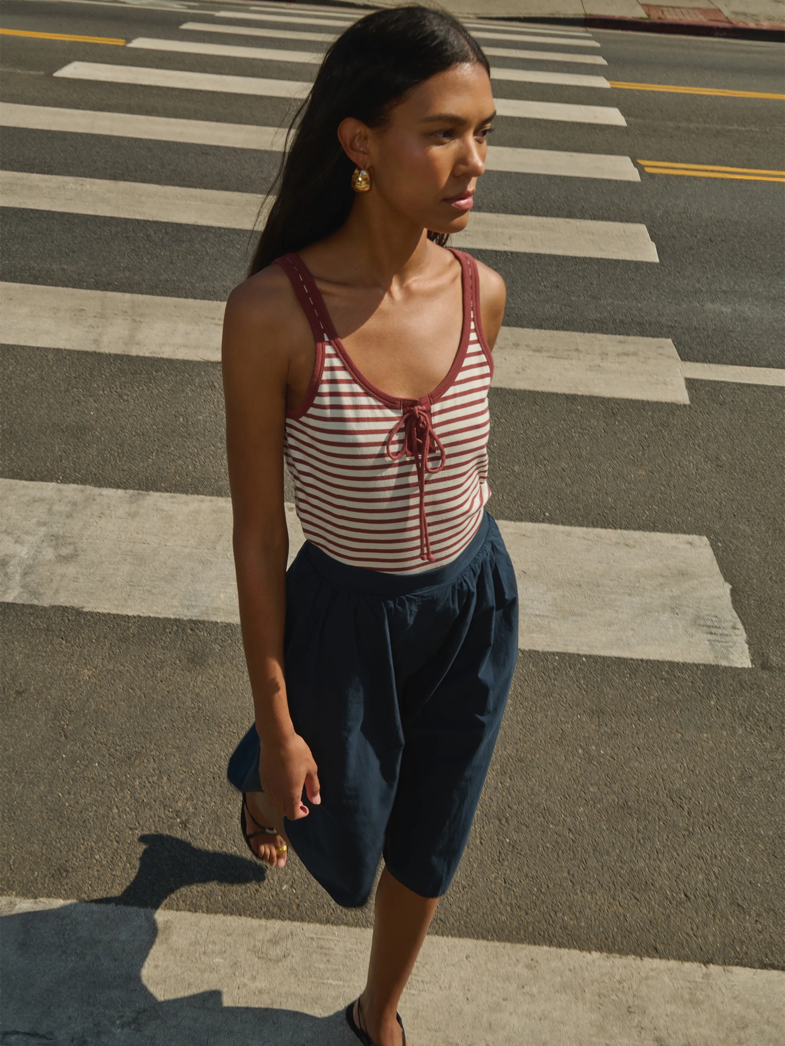 Thin Core VersatileCuff Jil Lace Up Tank