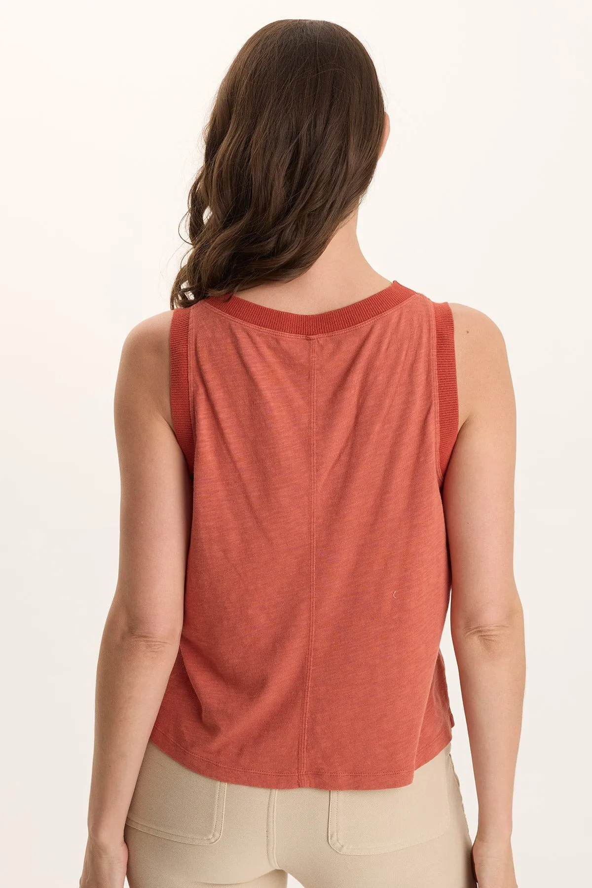 Stretch Ease Katrine Soft Twill Elevated Tank