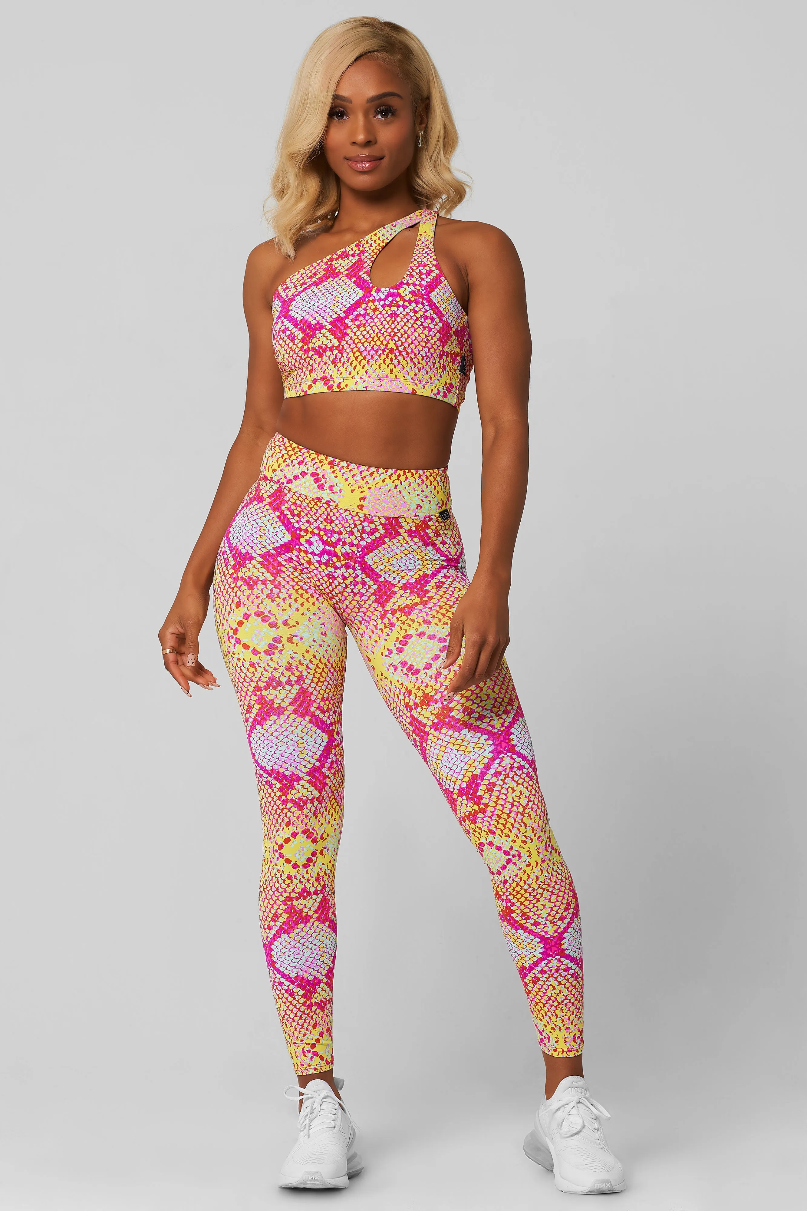 City Casual StaticFree Lining Pink Lemonade High Waist Scrunch Legging
