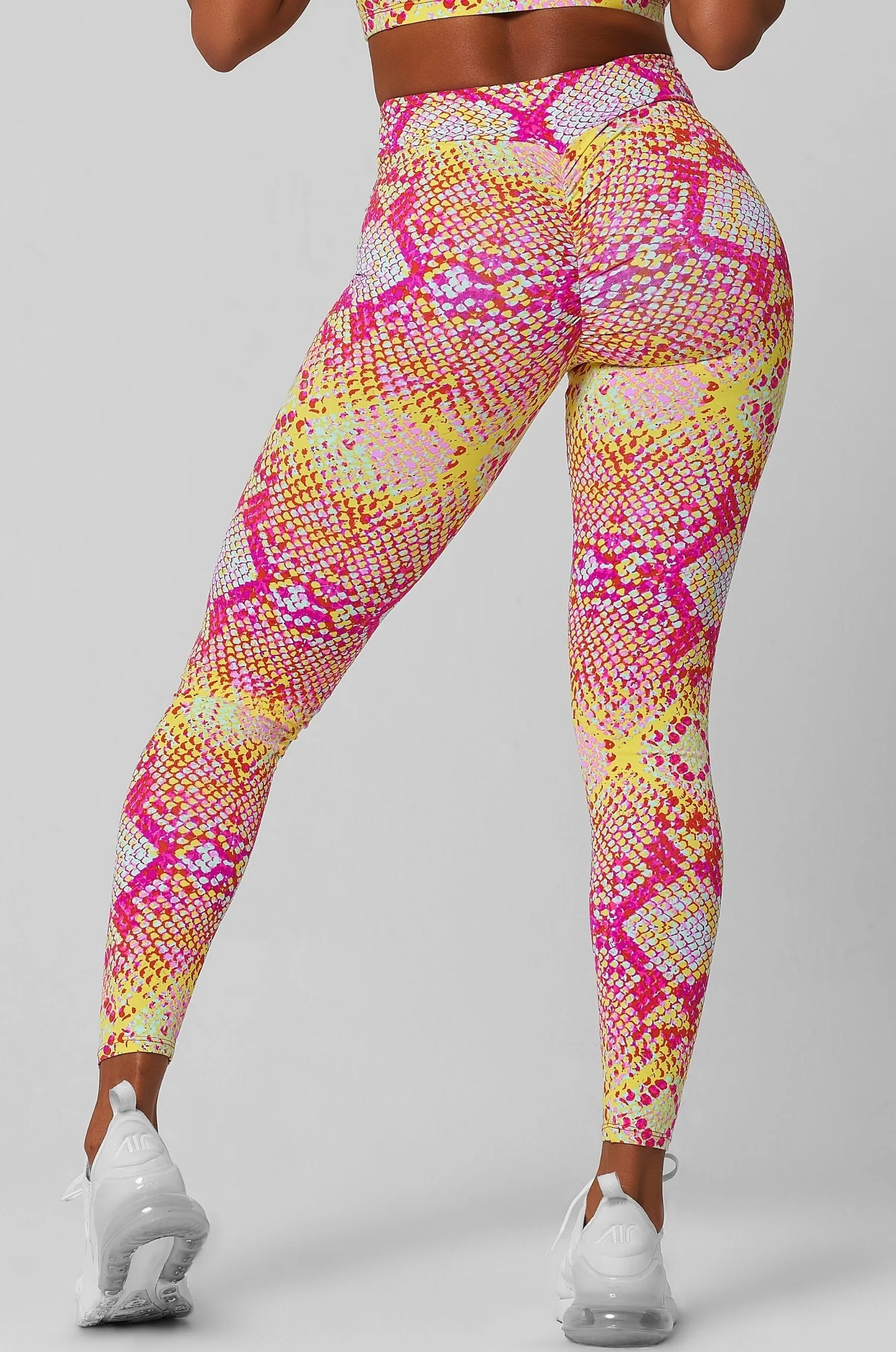 Pink Lemonade High Waist Scrunch Legging TearResistant