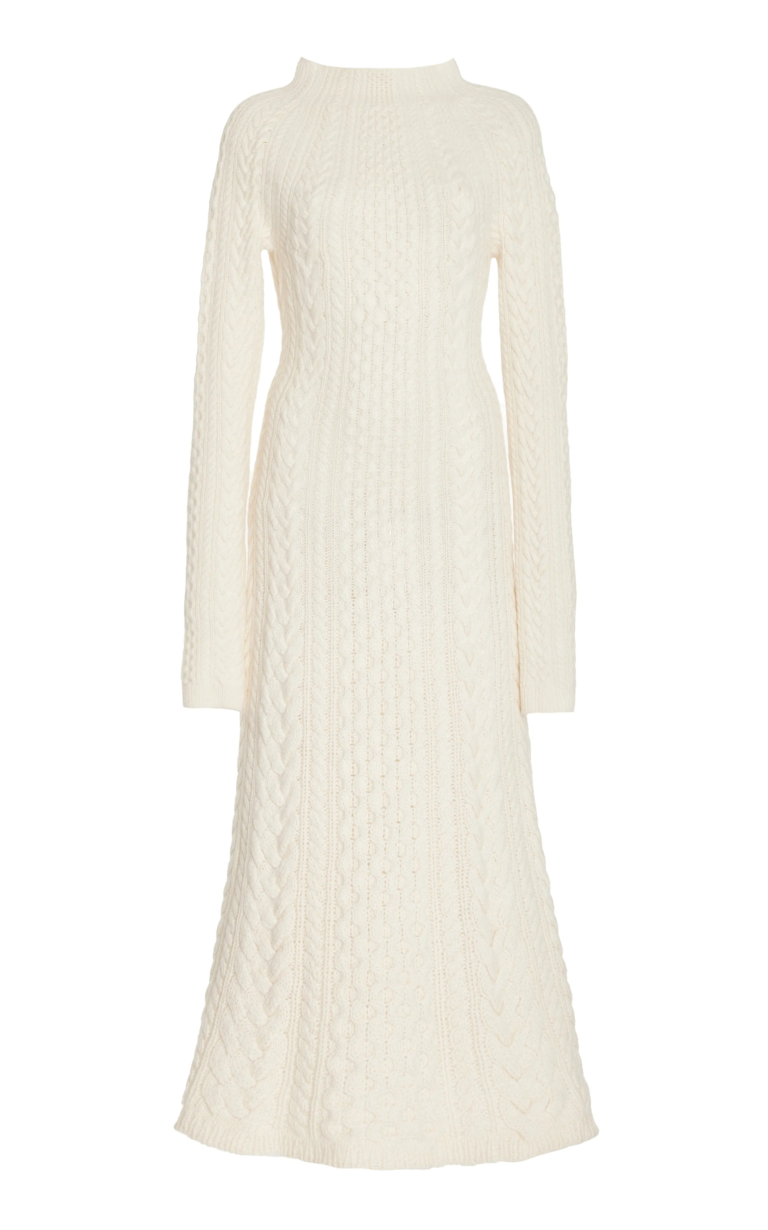 Amaris Knit Maxi Dress in Ivory Cashmere Couple Look