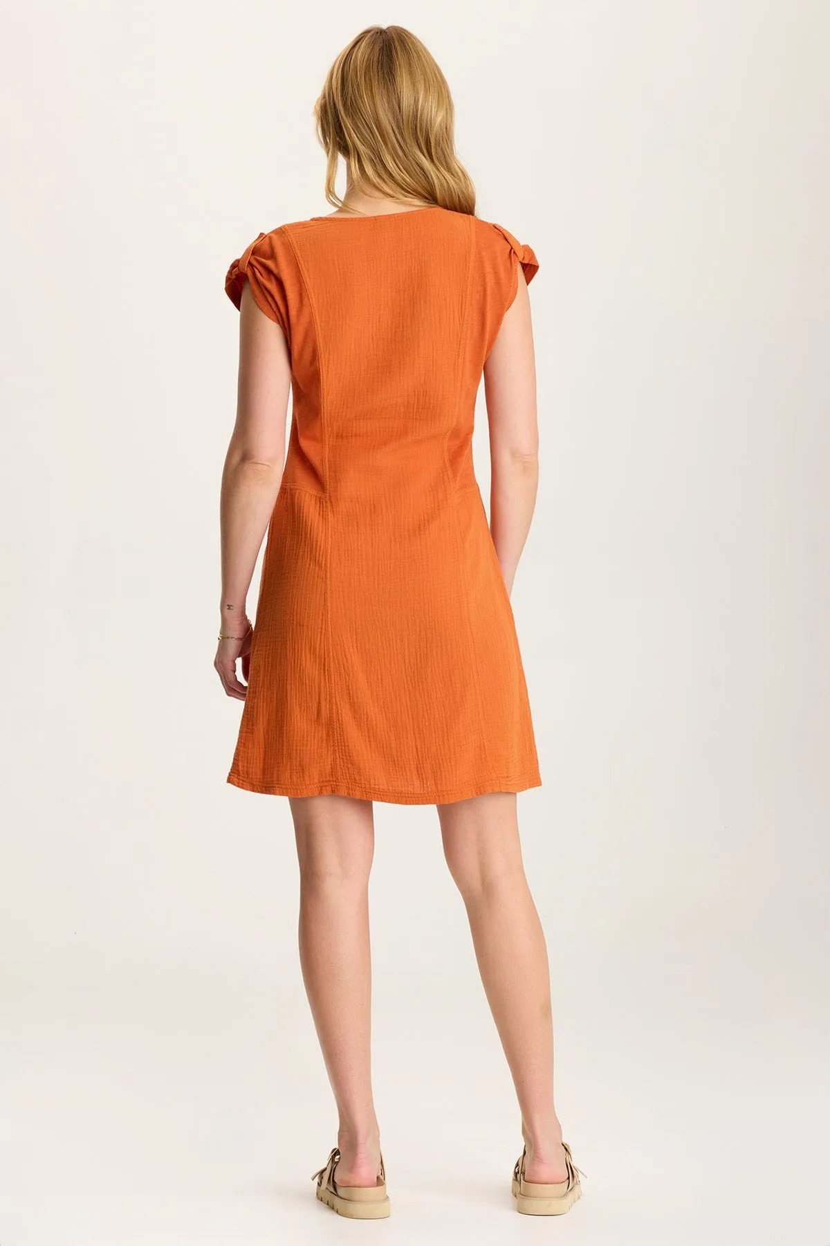 Harbor Style WaterResistant Coating Crevin Lounge Dress in Plush Double Gauze