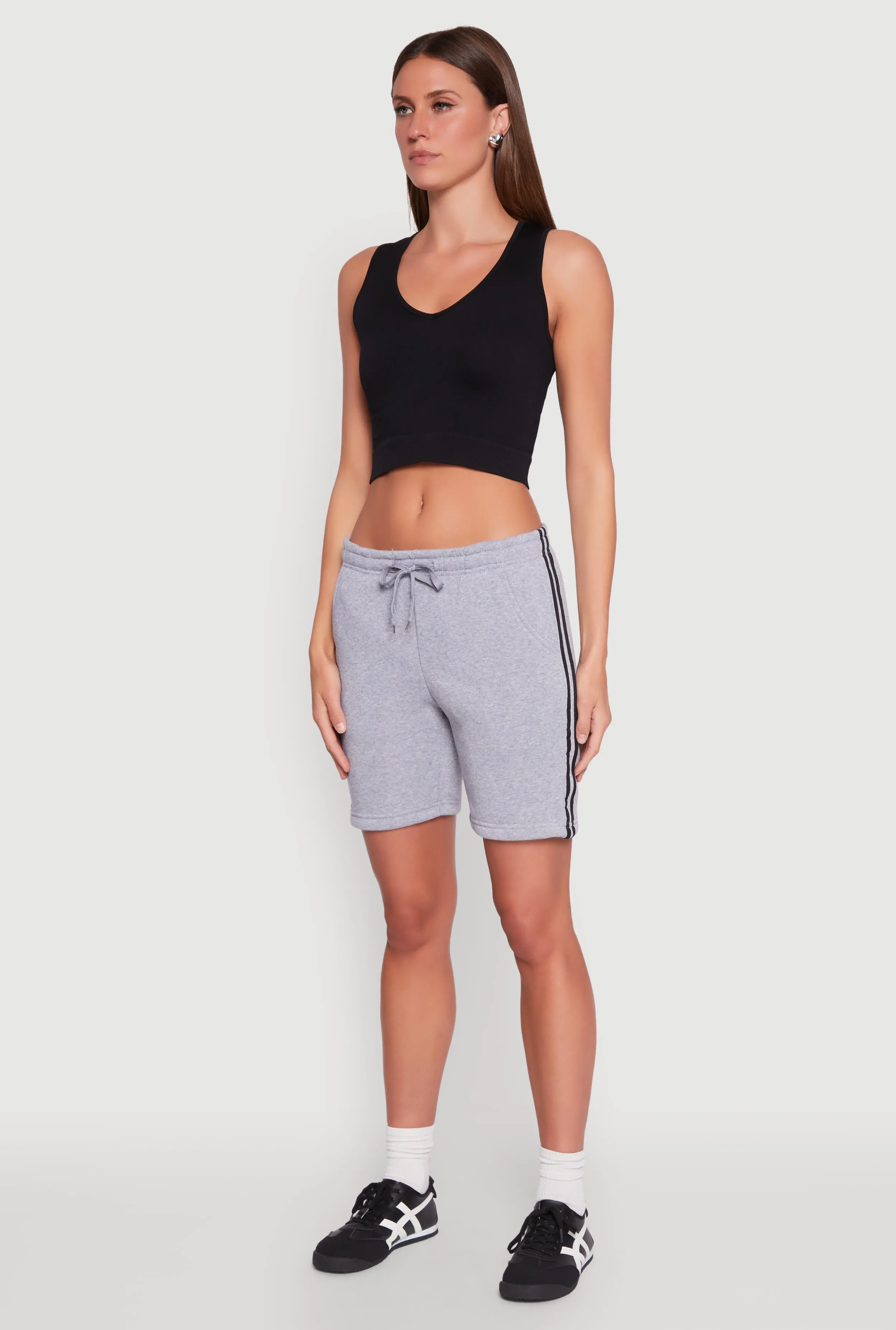 Varsity Stripe Sweatshorts first day of school