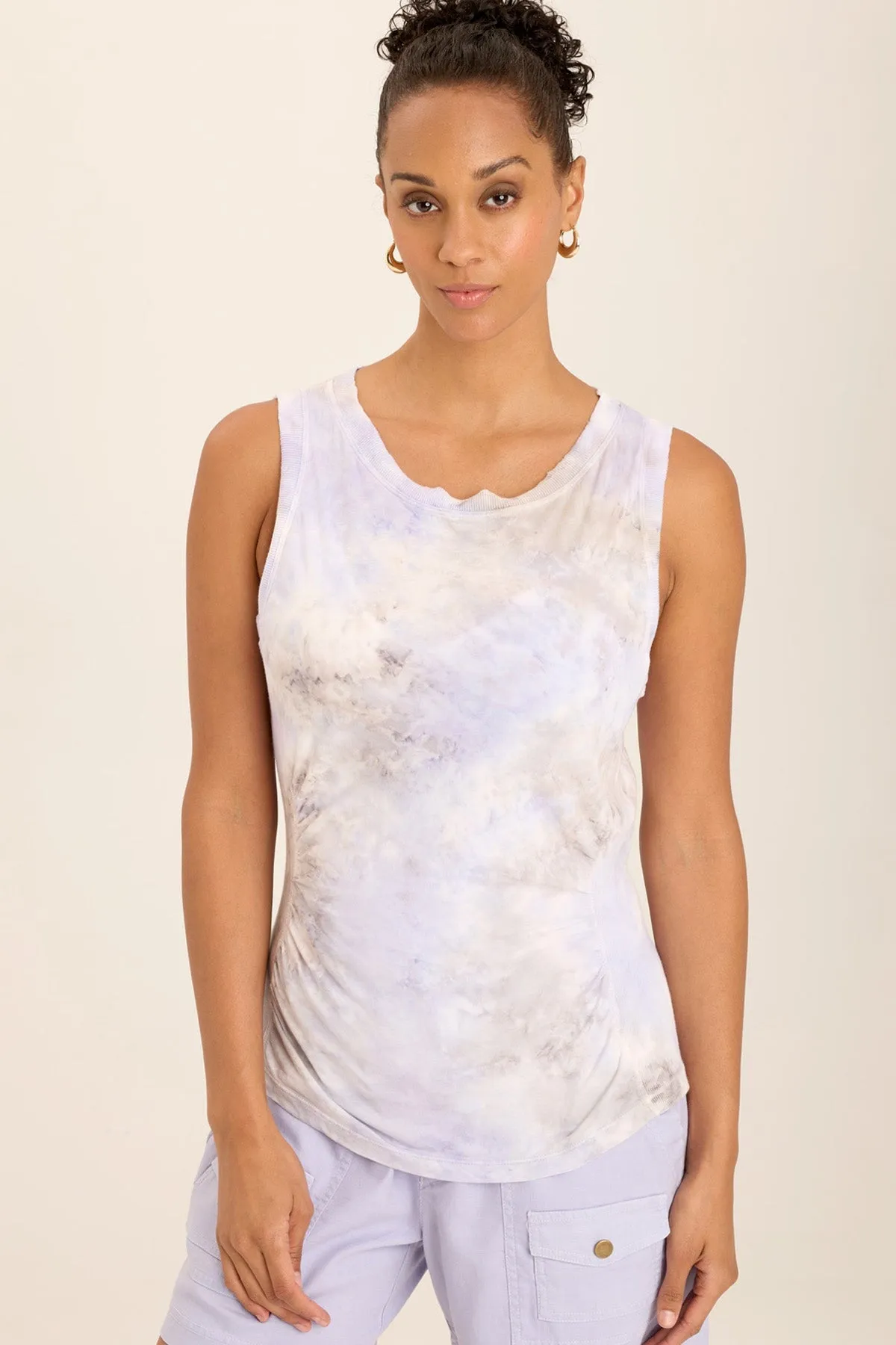 Rexel Jersey Rib Insert Shirred Tank AbrasionResistantClothing