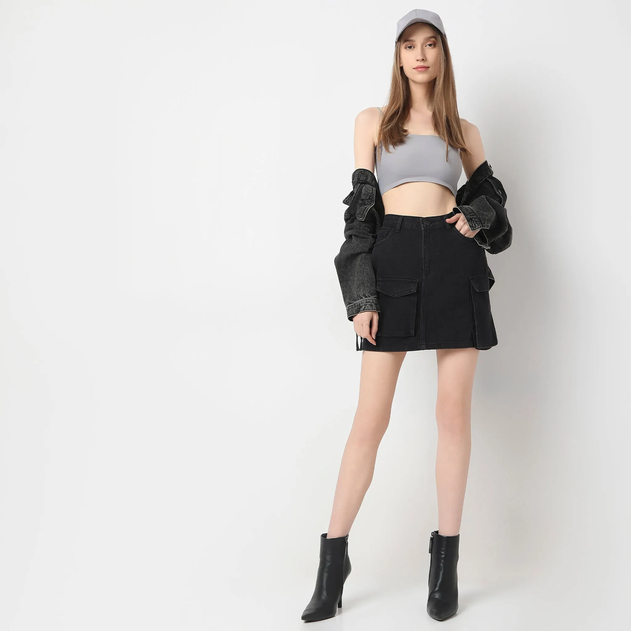 Sport Ease Solid Short Skirt